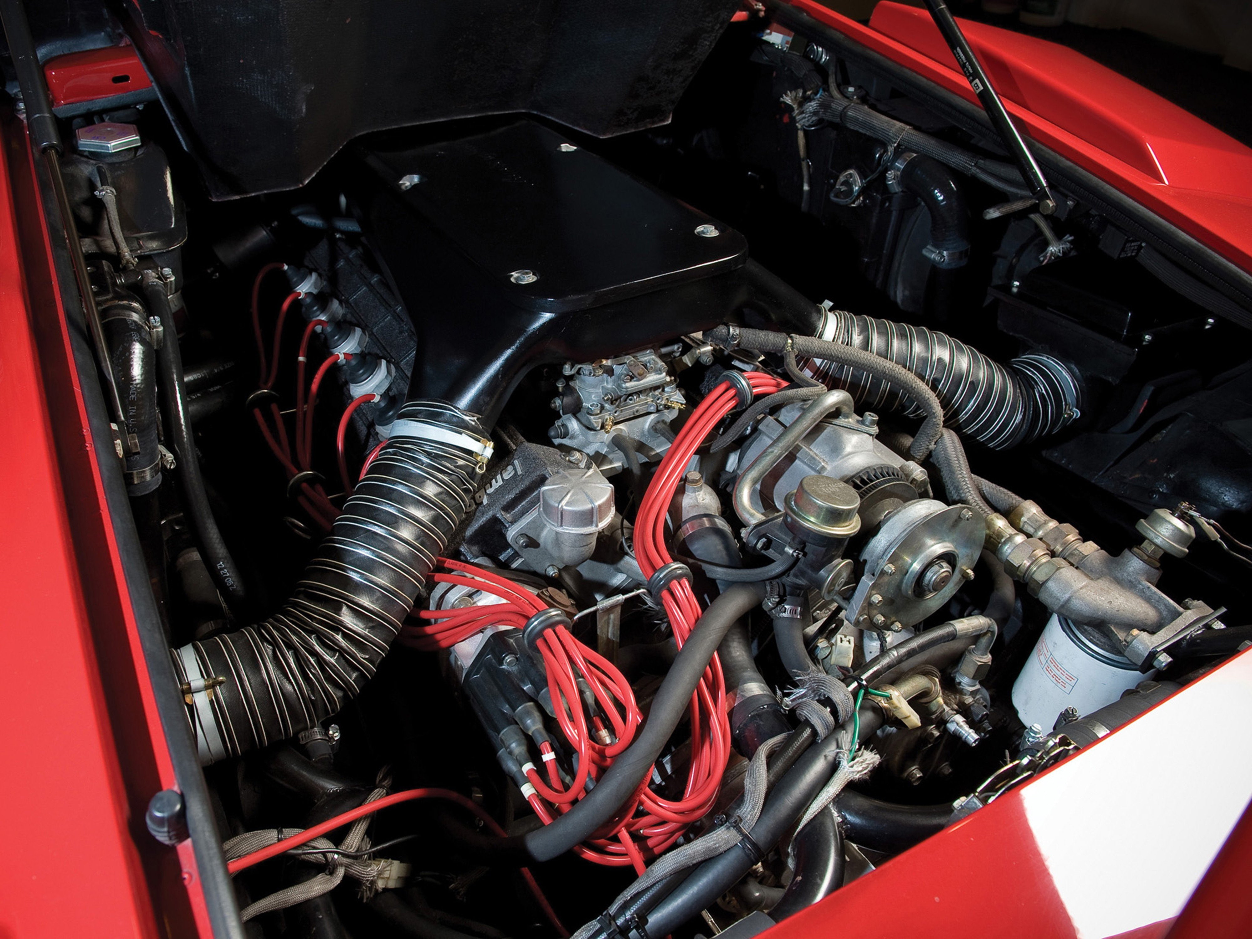 car, 5000, quattrovalvole, engine, 4K, lamborghini, countach, 4000x3000, supercar, vehicle, italy, 1985, sportcar, HD Wallpaper