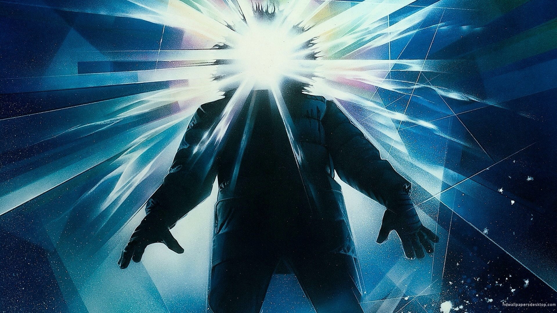 illuminated, blue, party - social event, people, young adult, The Thing (1982), lens flare, light - natural phenomenon, adult, three quarter length, sunbeam, HD Wallpaper
