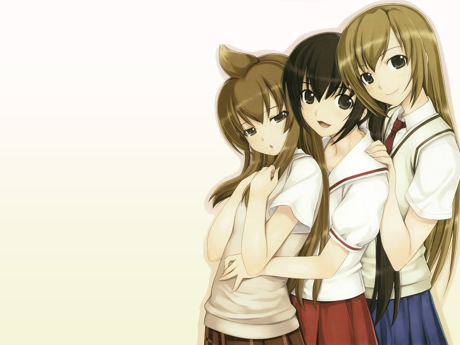 720P, Anime, Minami-ke, Haruka Minami, Kana Minami, Chiaki Minami, HD Wallpaper