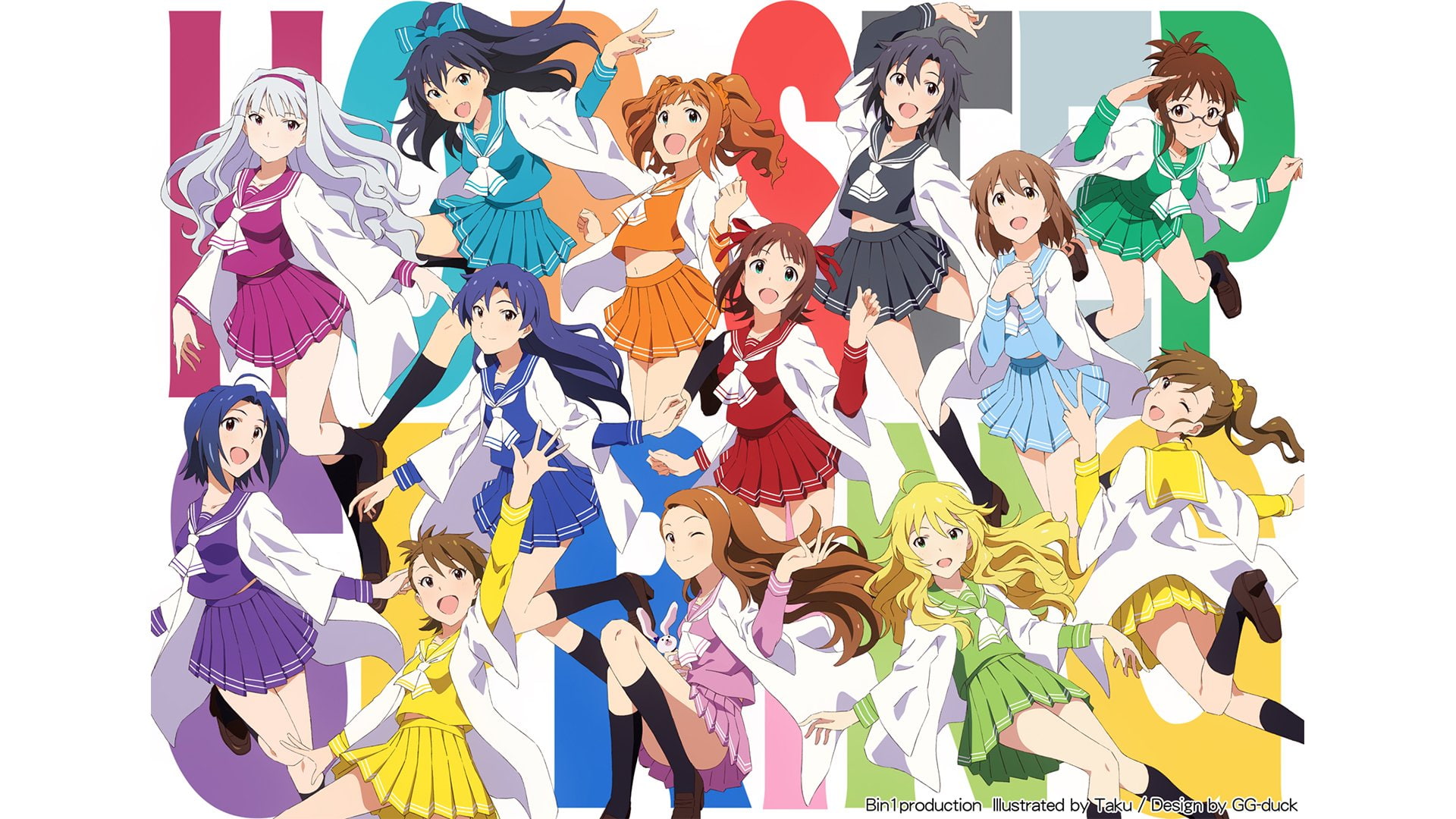 Makoto Kikuchi, The iDOLM@STER, Mami Futami, 1080P, Takane Shijou, Yayoi Takatsuki, Hibiki Ganaha, Anime, Azusa Miura, Chihaya Kisaragi, Iori Minase, Miki Hoshii, HD Wallpaper