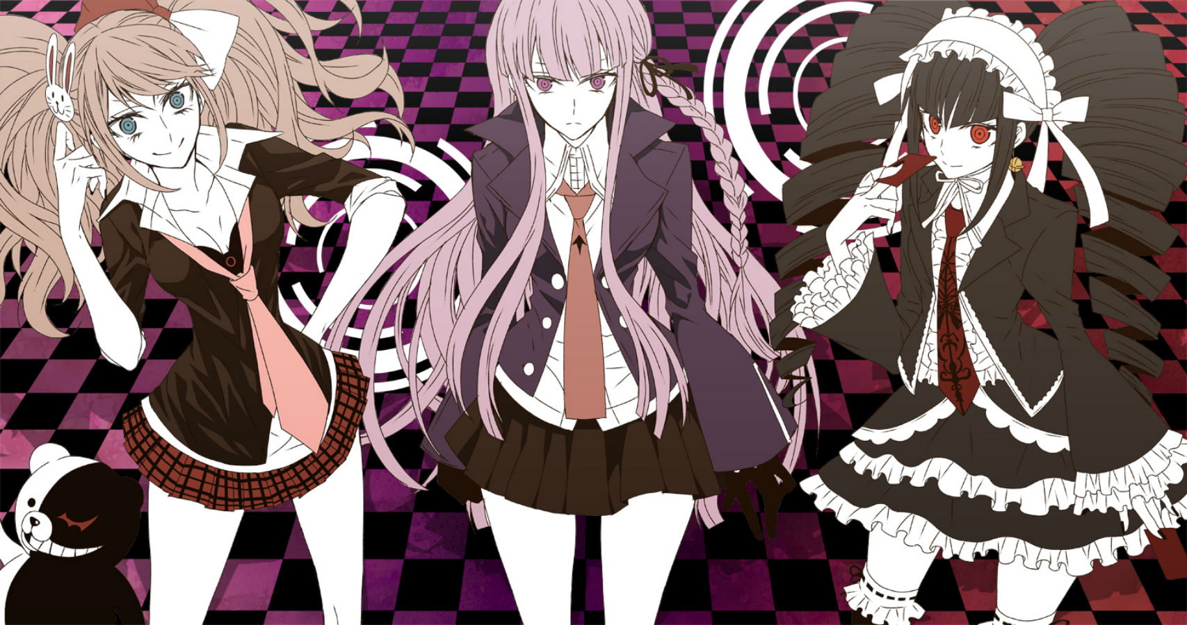 dangan ronpa, celestia, enoshima, rudenberk, junko, kirigiri, 720P, mikaviva, kyouko, monokuma, HD Wallpaper