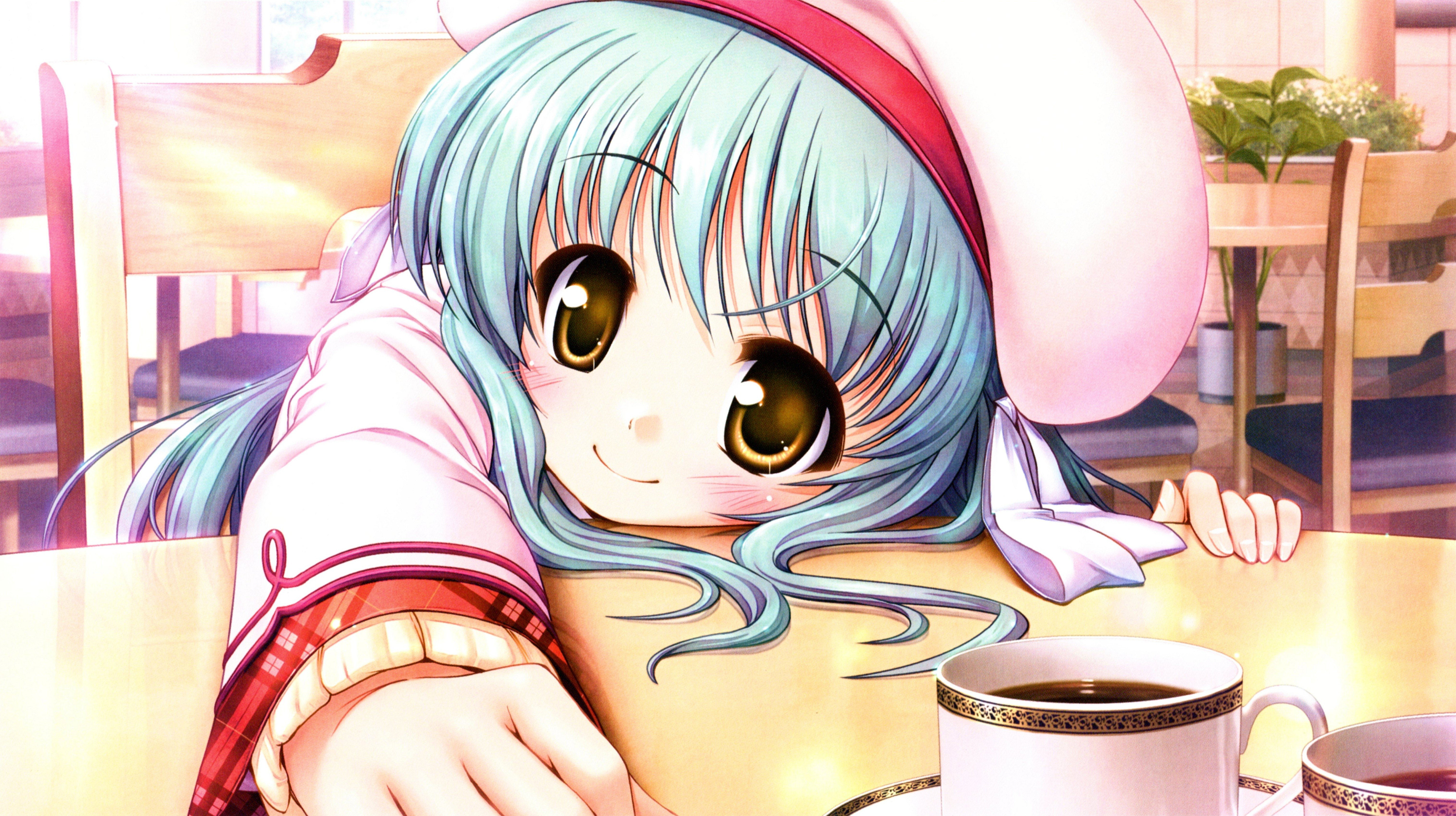 leisure activity, reflection, cup, daitoshokan no hitsujikai anime girls ureshino sayumi anime, close-up, lifestyles, drink, glasses, no people, food and drink, HD Wallpaper