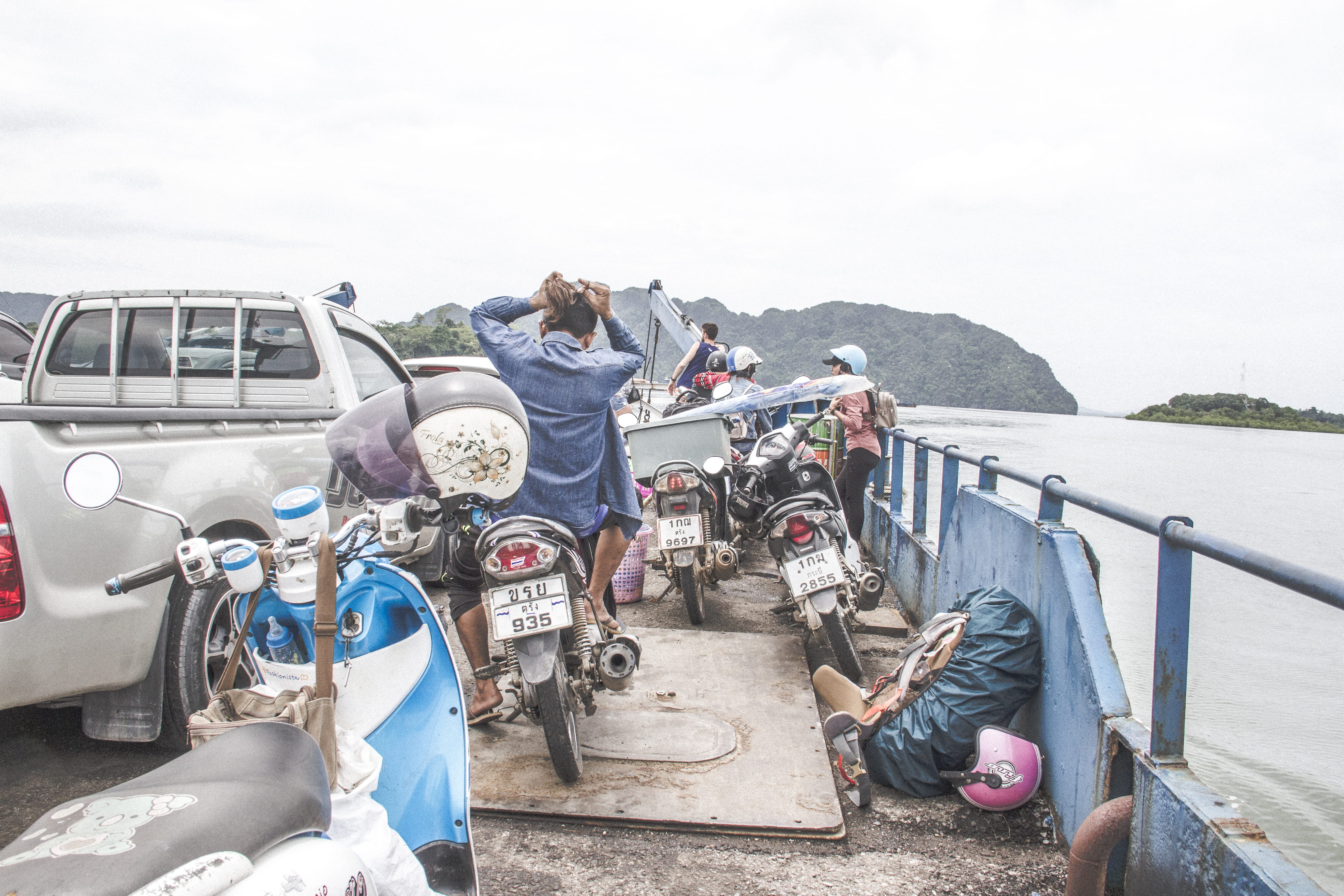mode of transportation, wagon, carriage, real people, land vehicle, copy space, automobile, transport, transportation, mature men, vehicle, krabi, water, HD Wallpaper