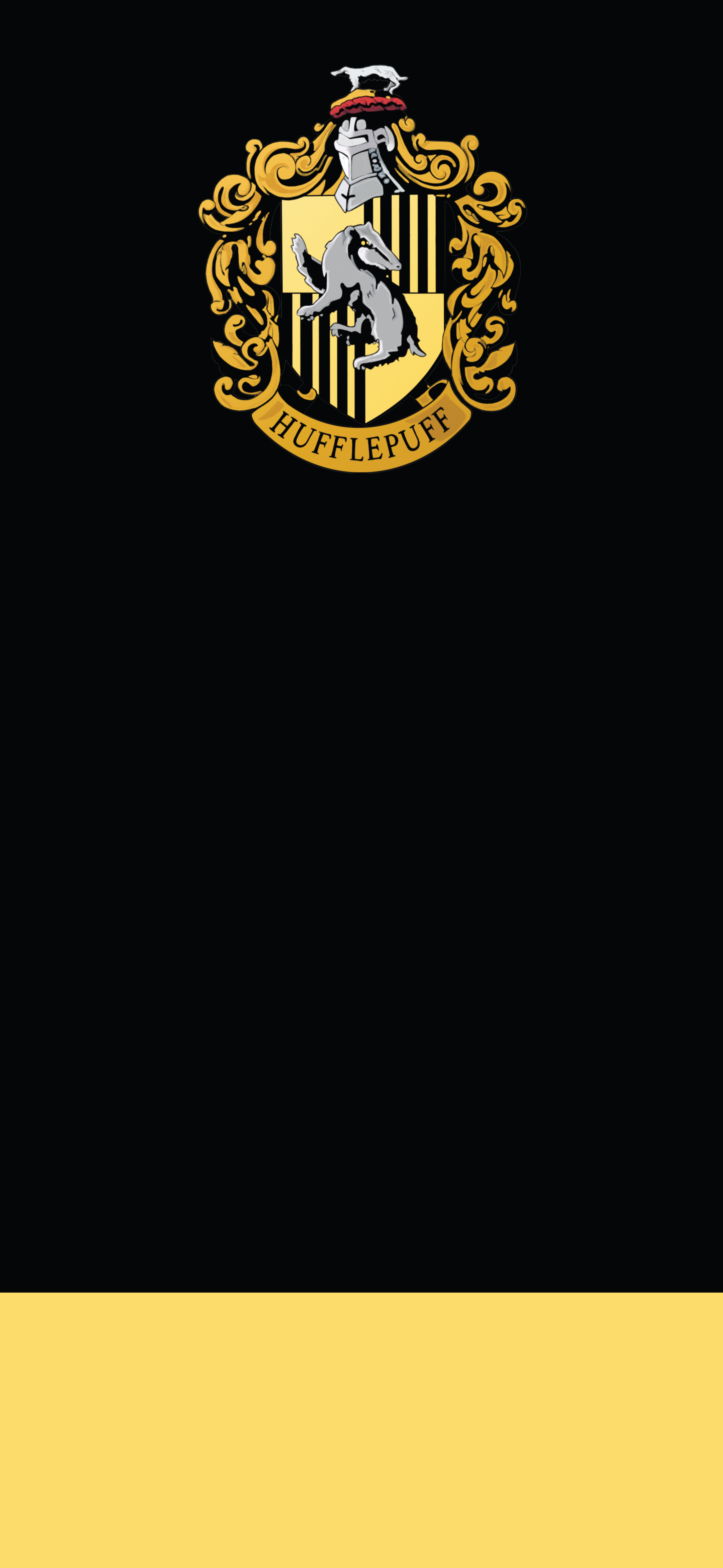 8K, black, Harry Potter, yellow, minimalism, Phone HD Wallpaper