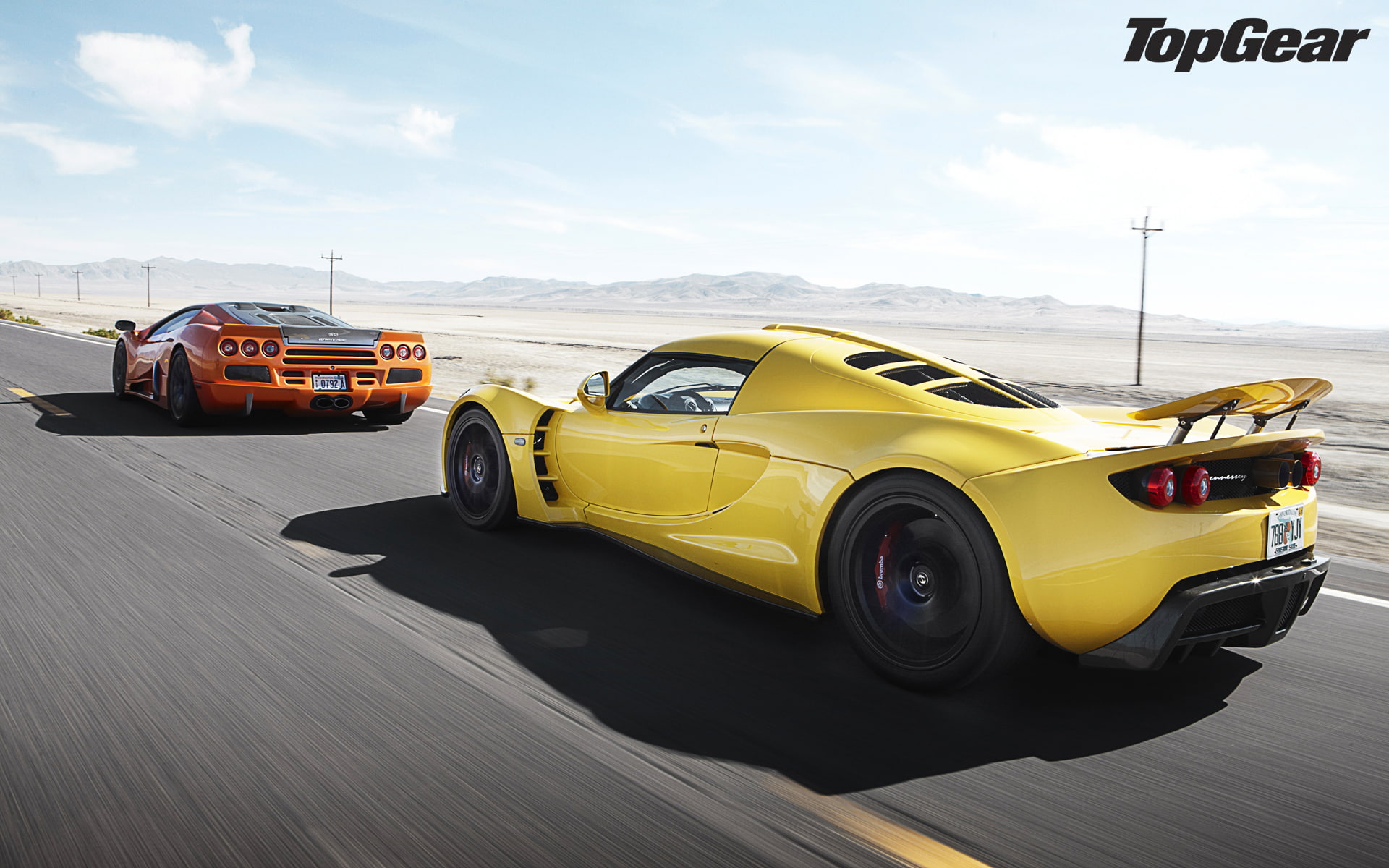 Venom GT, sky, car, mode of transportation, luxury, Hennessey, travel, supercars, motor vehicle, personal land vehicle, sunlight, top gear, cloud - sky, HD Wallpaper