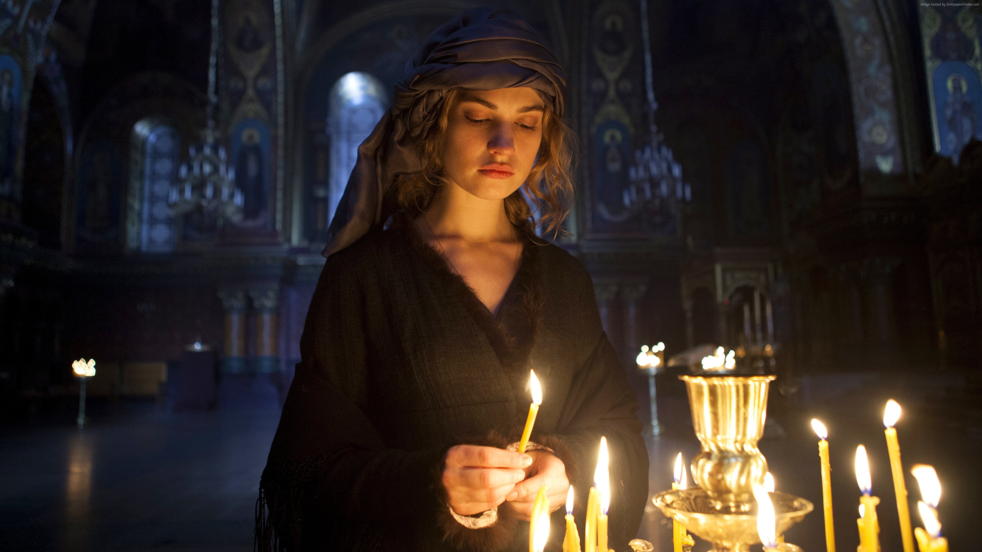 War and Peace, Lily James, Best TV series, 4K, HD Wallpaper