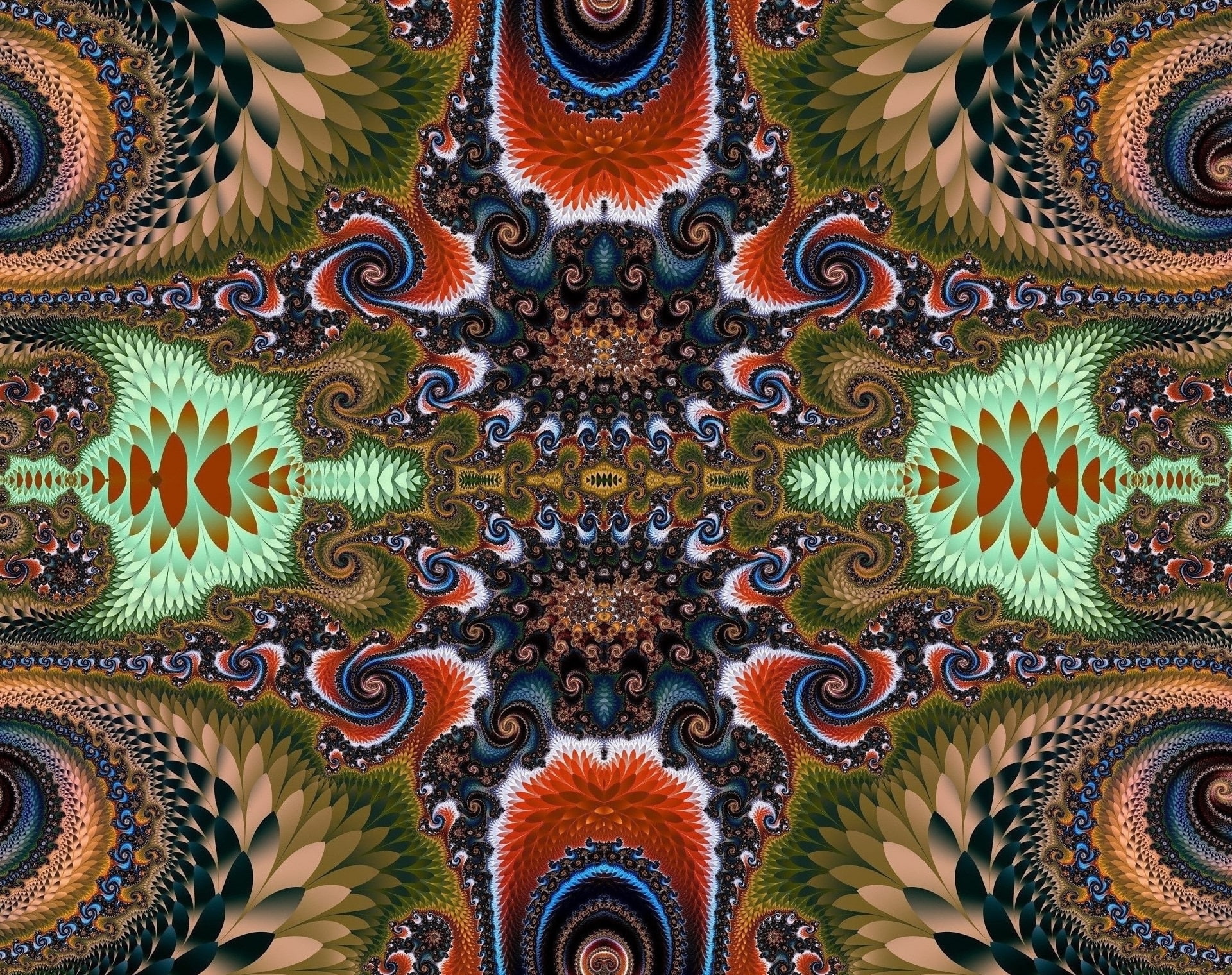 Khokhloma, bright, pattern, 1080P, HD Wallpaper