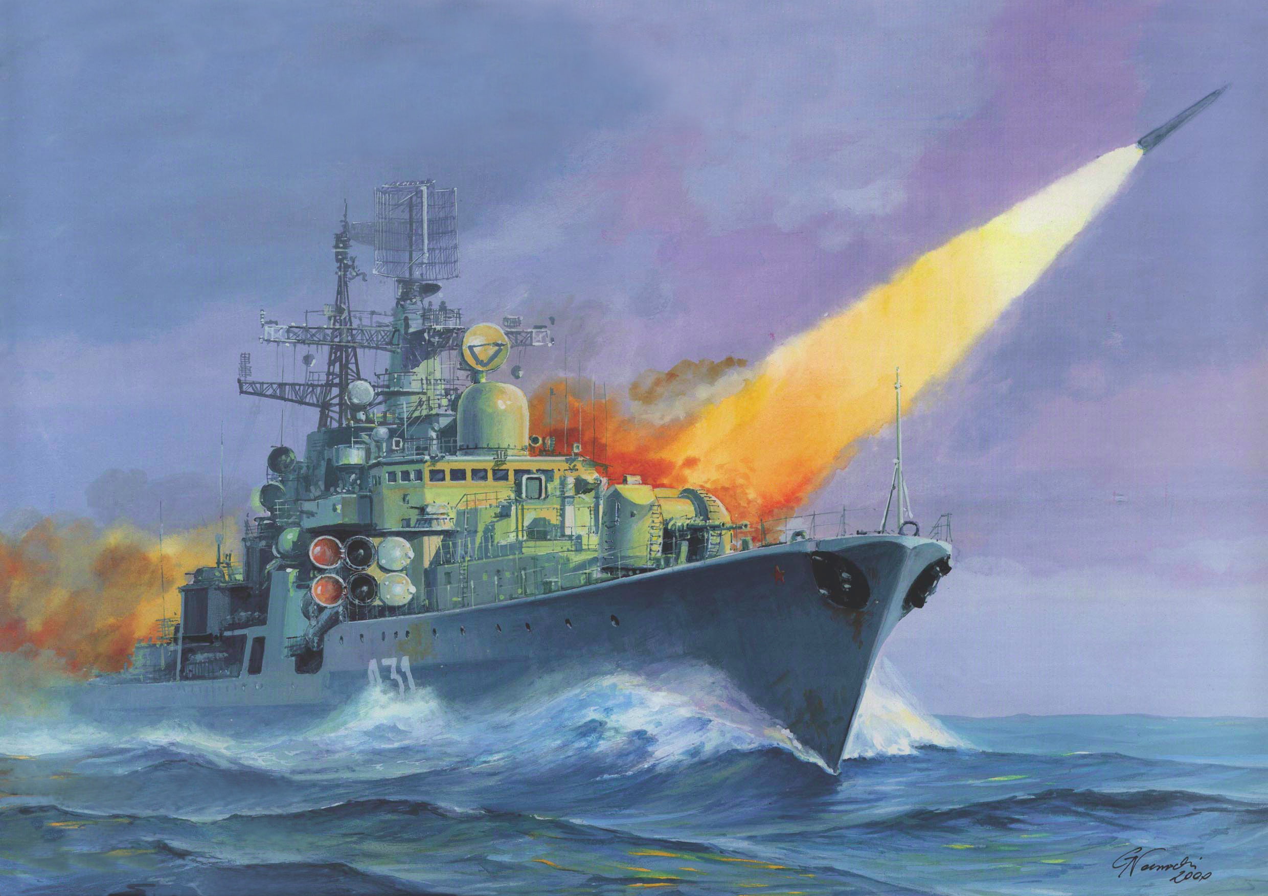 russian, painting, ships, ship, 1080P, military, navy, boat, HD Wallpaper