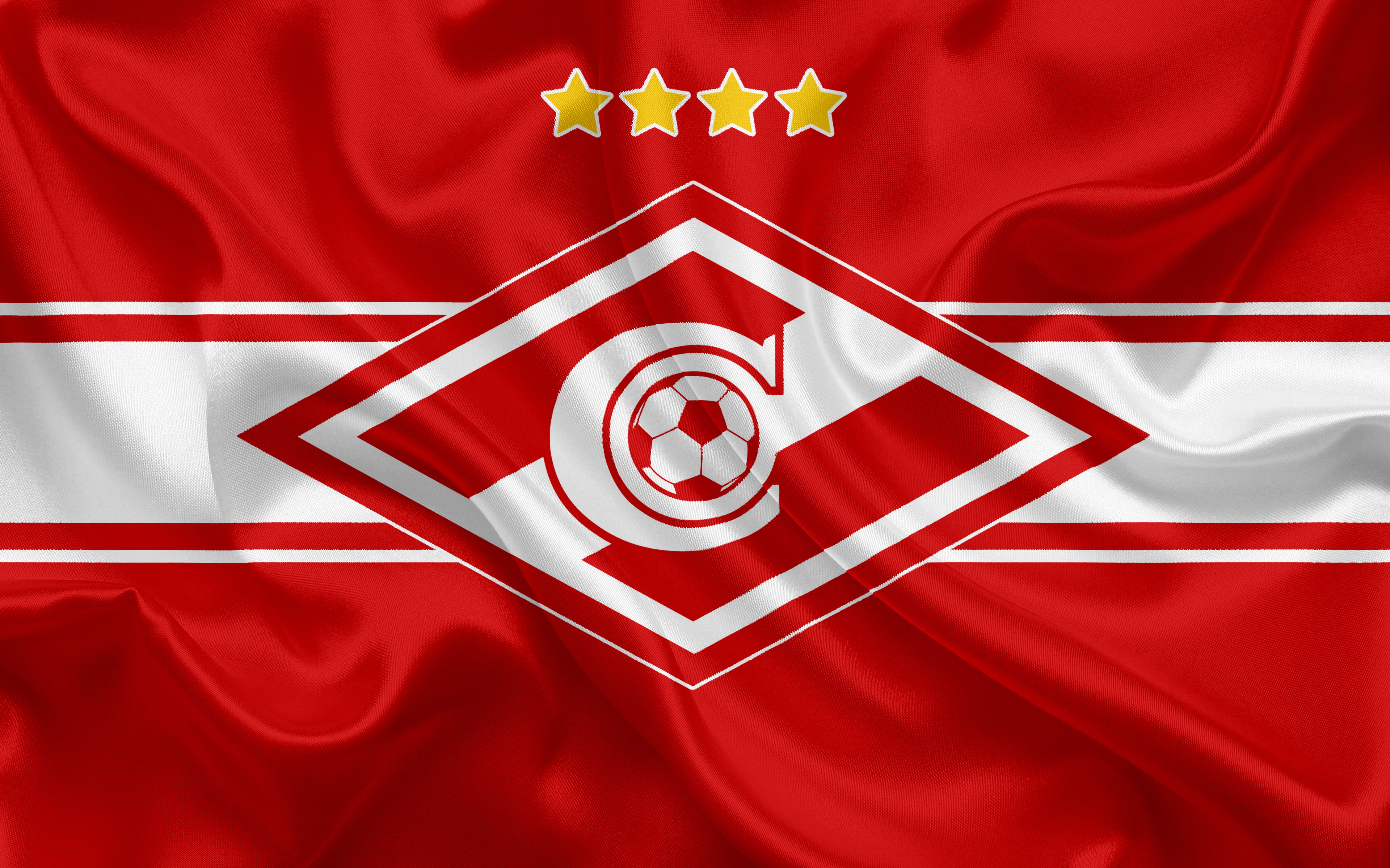 Emblem, FC Spartak Moscow, 4K, Soccer, Logo, HD Wallpaper