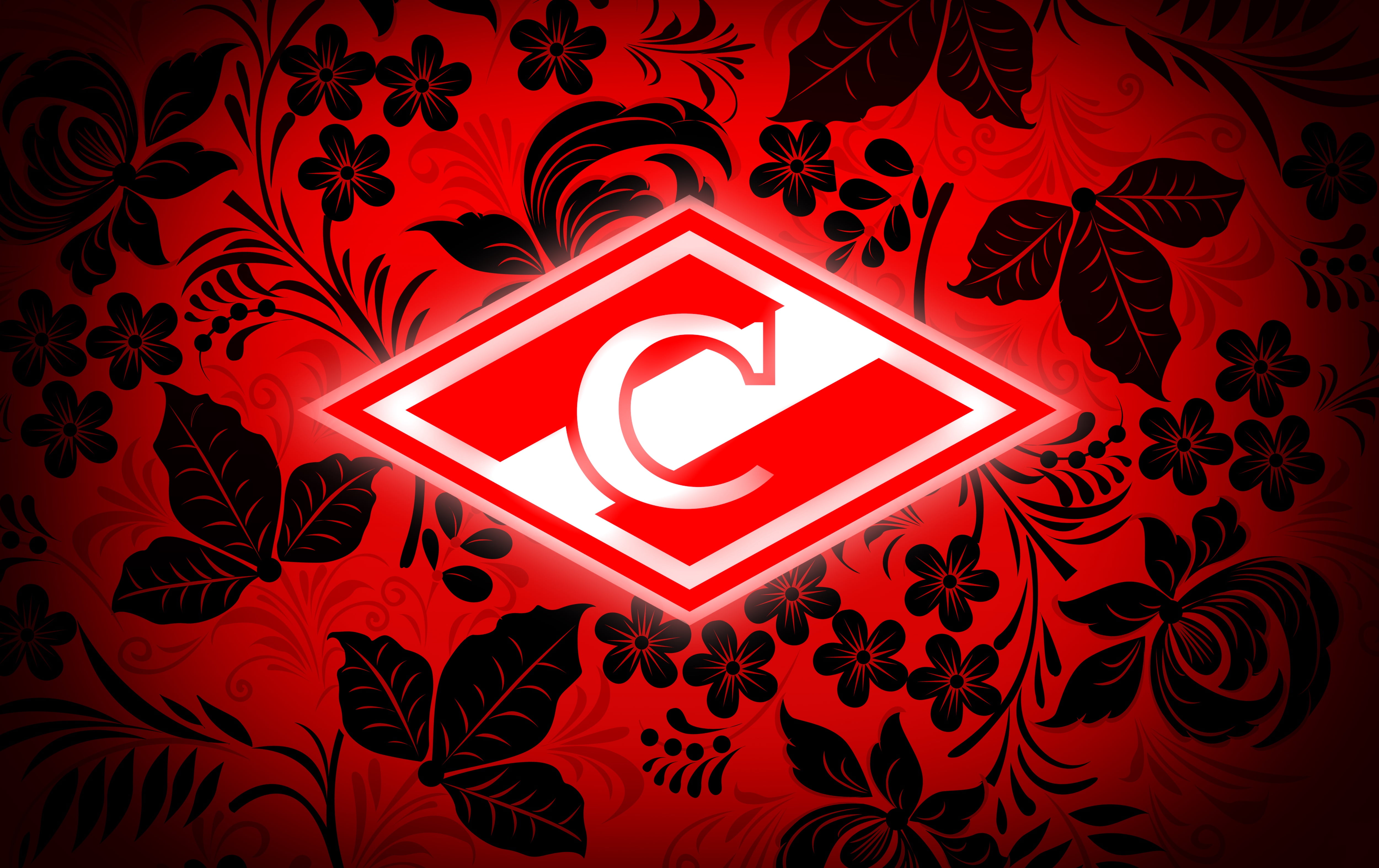 Soccer, 4K, Emblem, Logo, FC Spartak Moscow, HD Wallpaper
