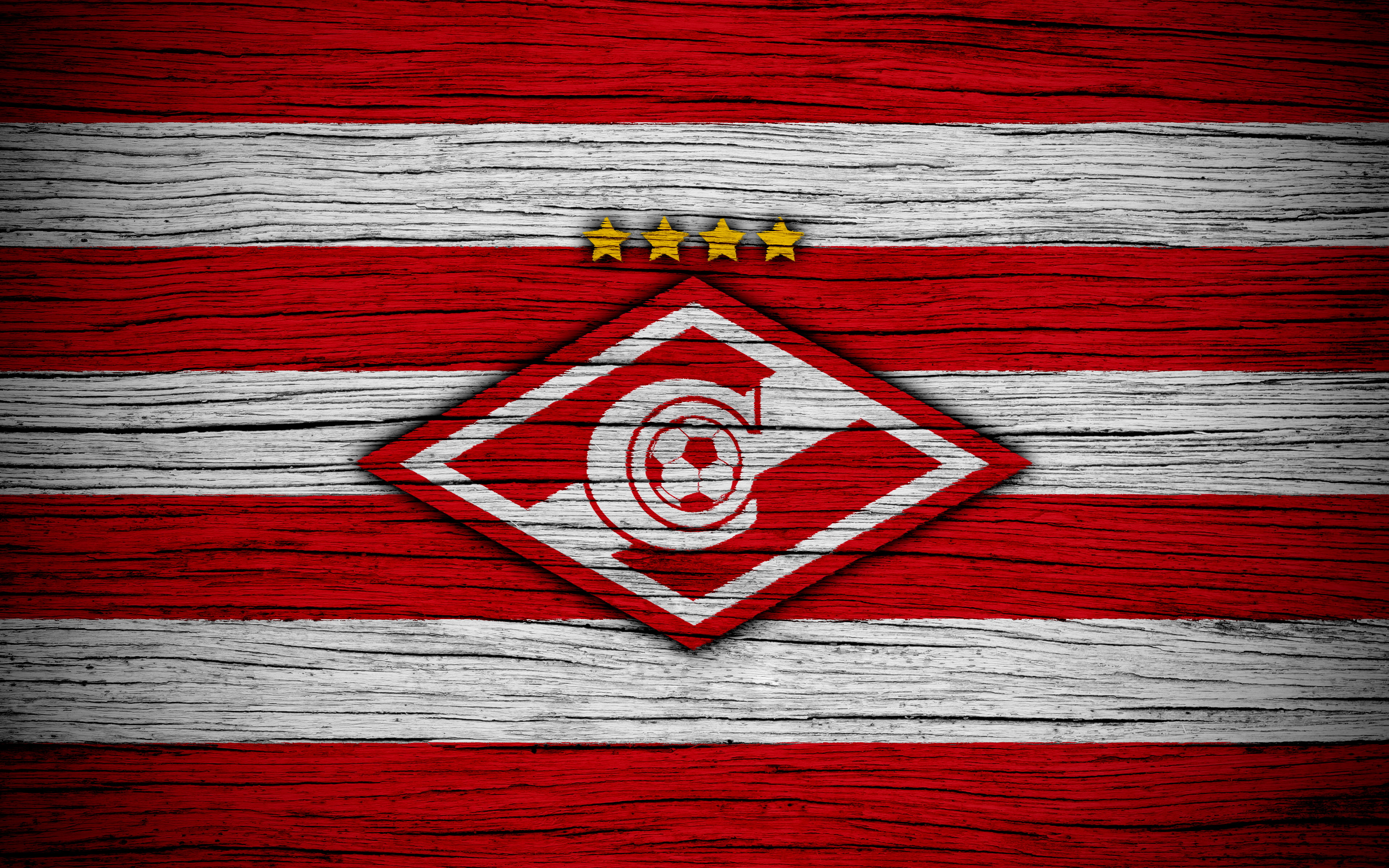 Soccer, Emblem, FC Spartak Moscow, Logo, 4K, HD Wallpaper