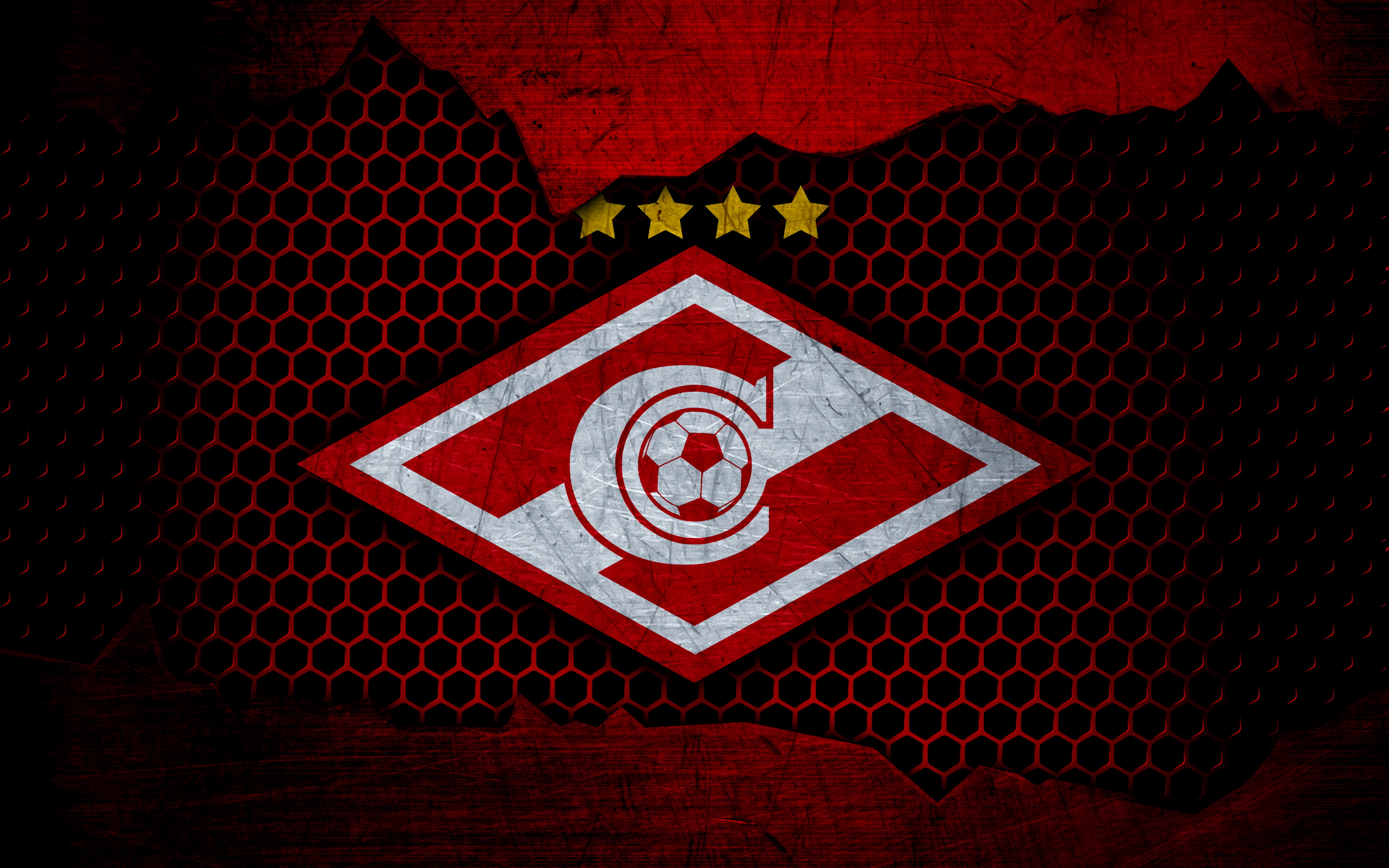 FC Spartak Moscow, Logo, Soccer, Emblem, 4K, HD Wallpaper