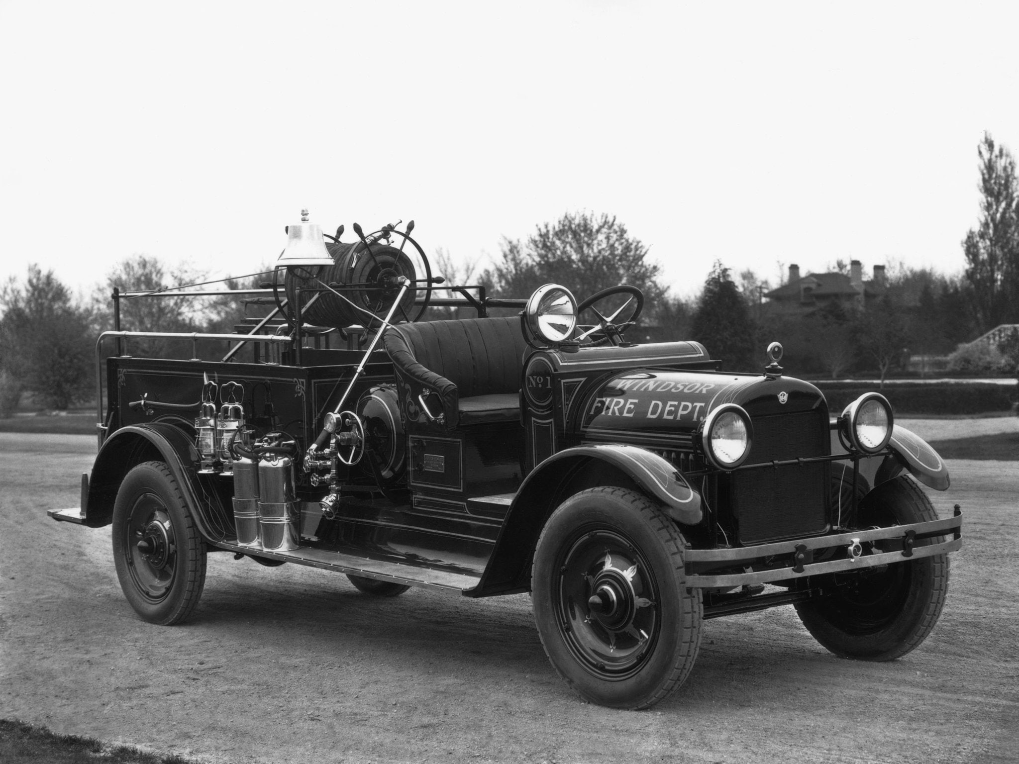 retro, emergency, reo, speed, wagon, 1922, tractor, 1080P, firetruck, semi, HD Wallpaper