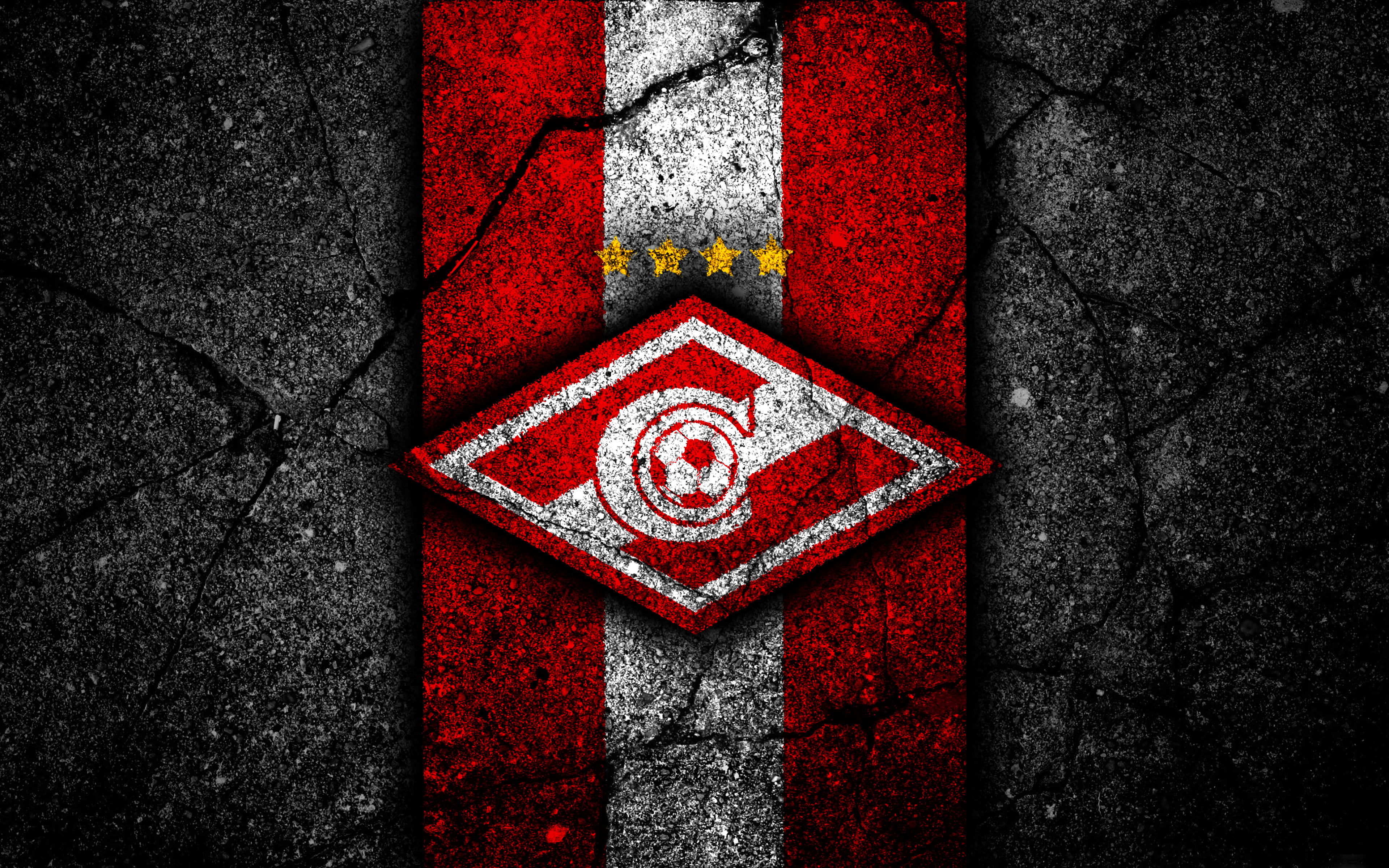 Emblem, Soccer, FC Spartak Moscow, 4K, Logo, HD Wallpaper