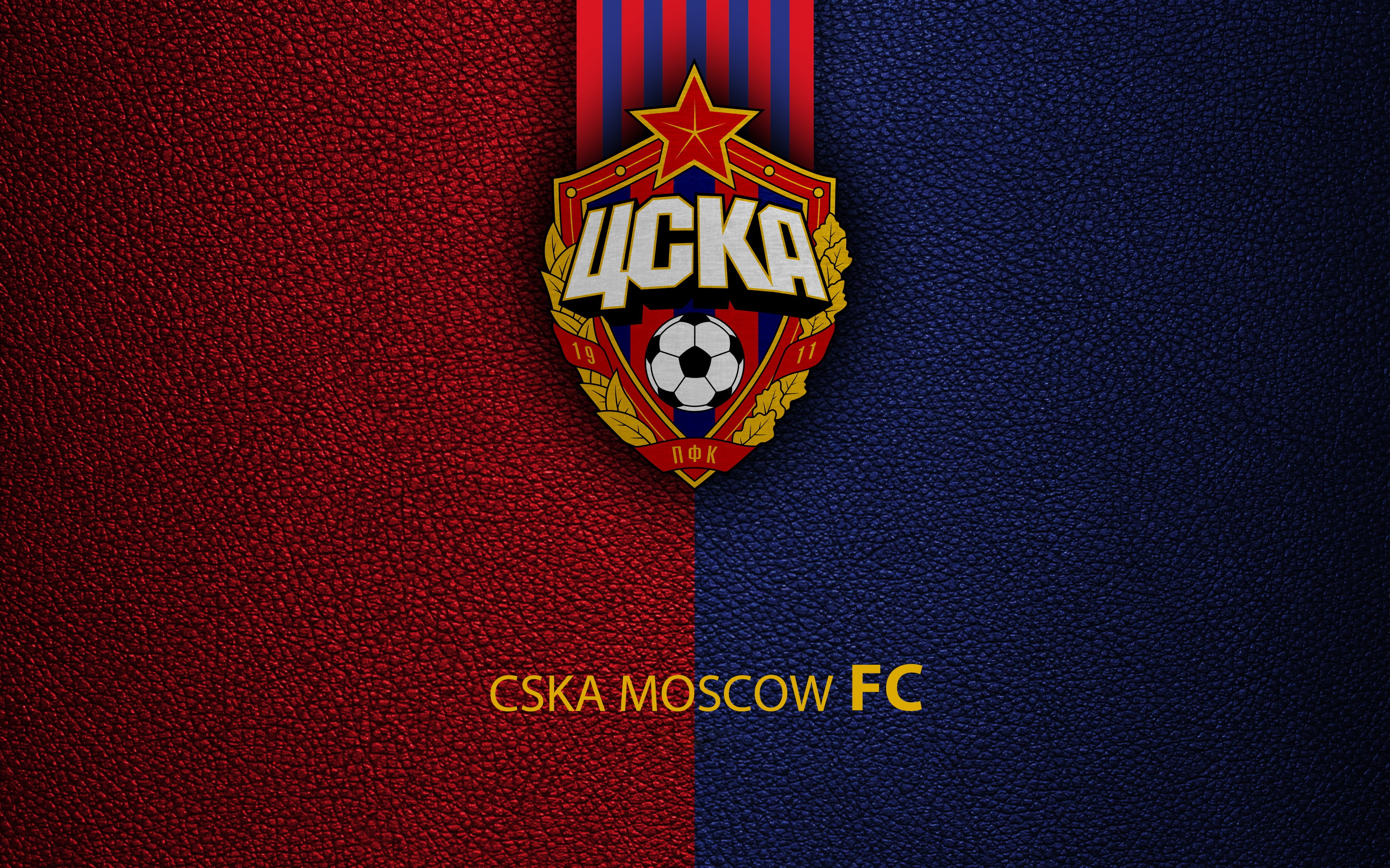 PFC CSKA Moscow, Logo, 4K, Football, Russian Club, Emblem, Soccer, HD Wallpaper