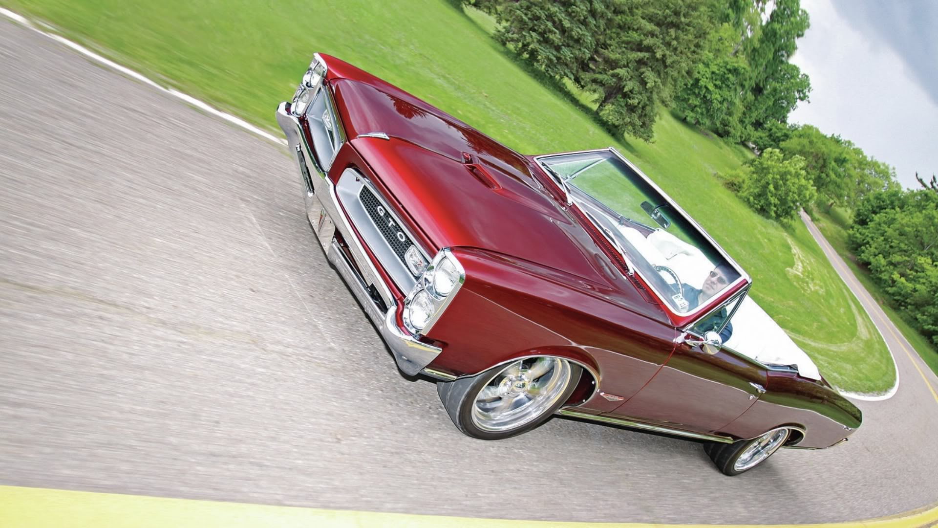 1080P, red, candy, 1966, apple, gto, pontiac, HD Wallpaper
