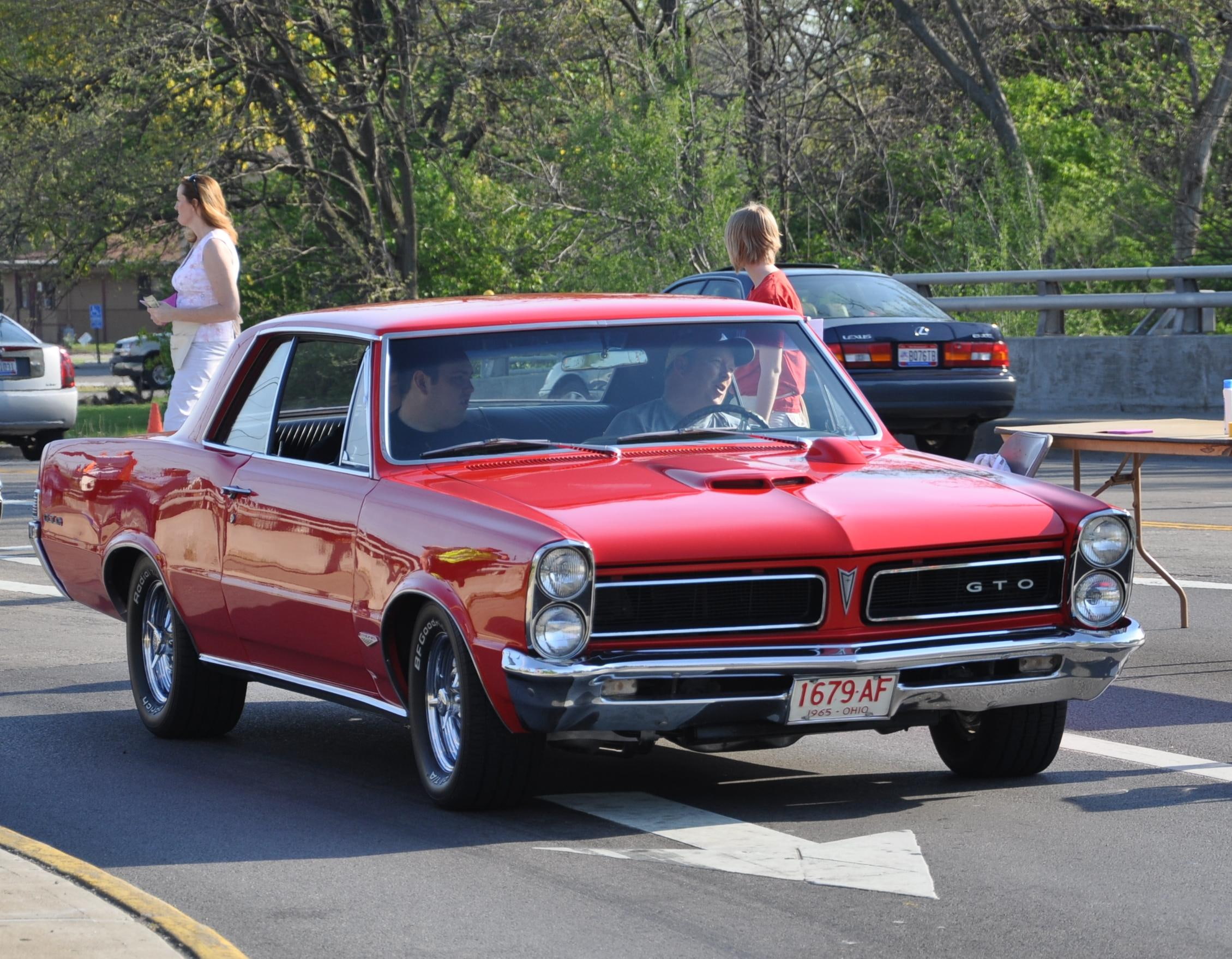1080P, red, gto, poncho, pontiac, classic, cars, HD Wallpaper