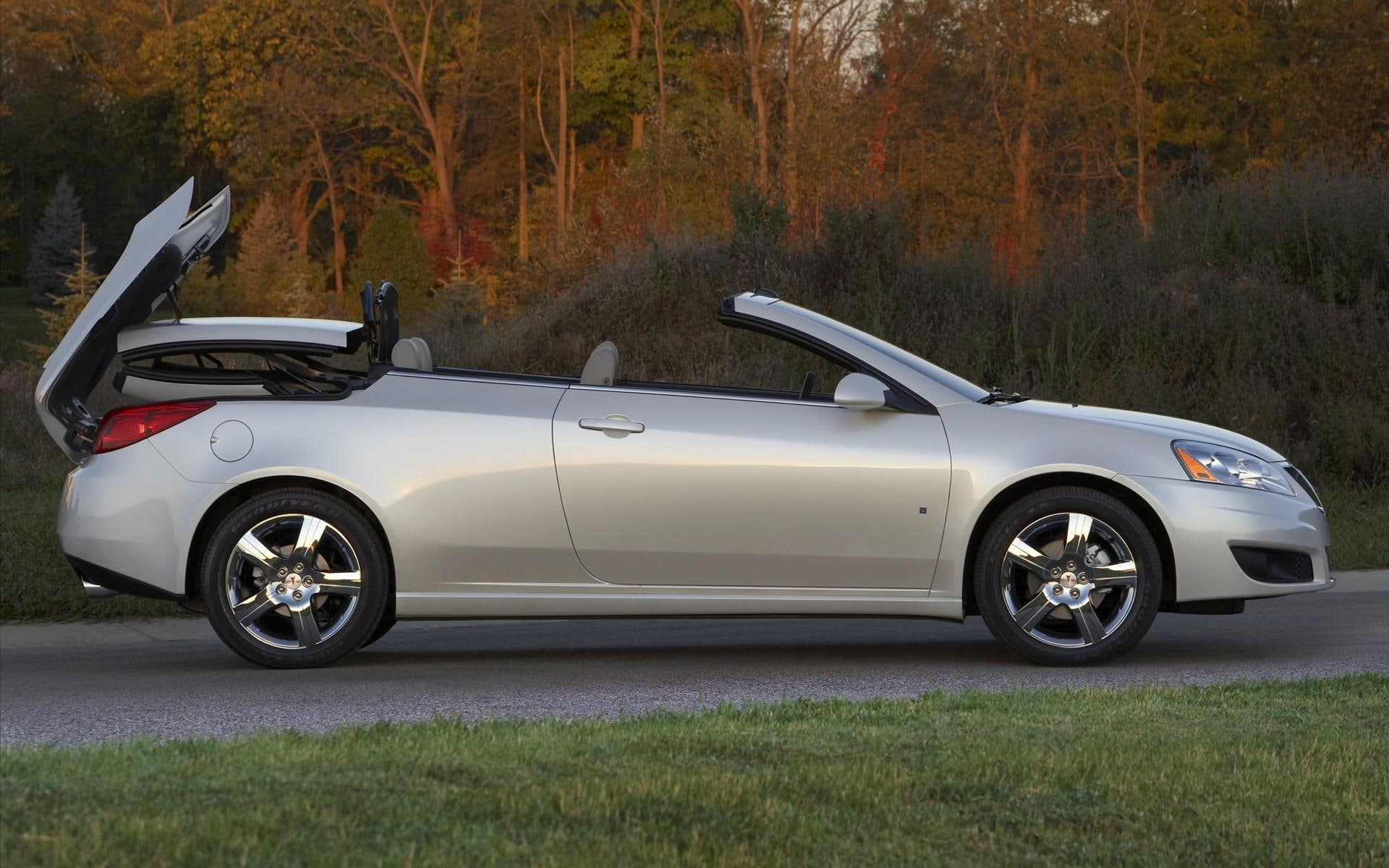 gto, 1080P, silver, pontiac, cabrio, grey, cars, HD Wallpaper
