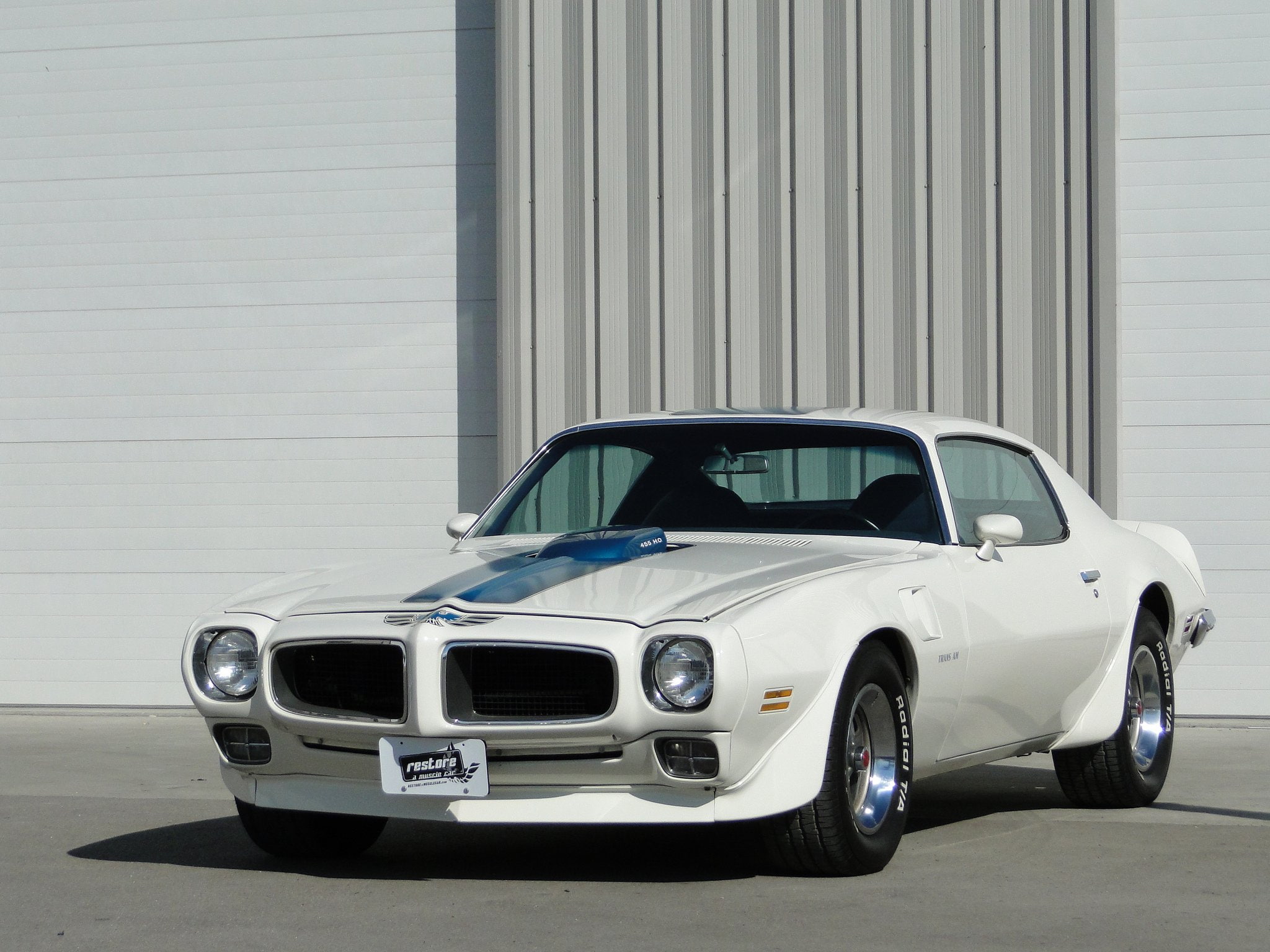 pontiac, trans-am, 1080P, coupe, 1971, white, cars, HD Wallpaper