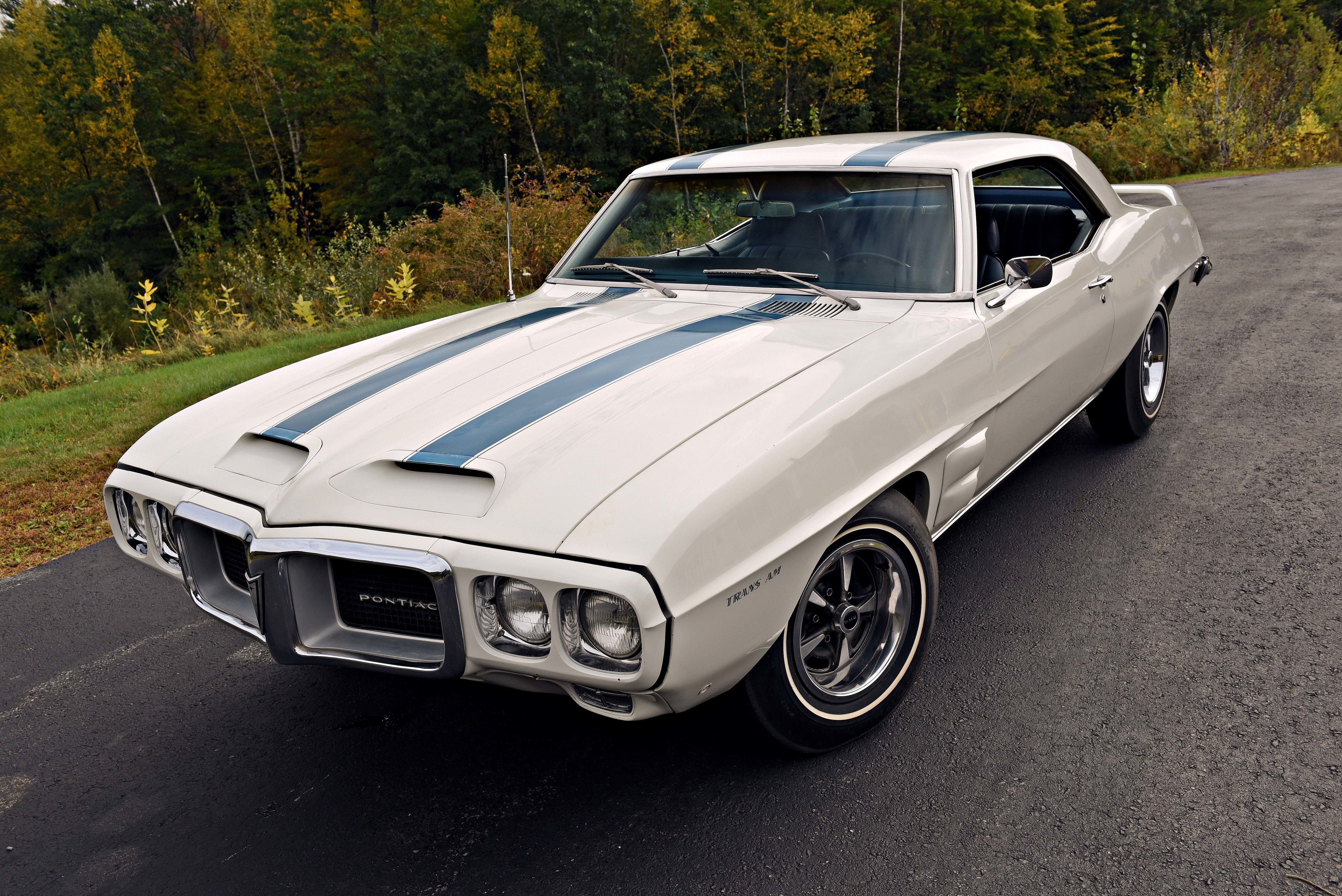 auto, muscle, 4K, firebird, trans, vehicle, automobile, 1969, classic, car, pontiac, HD Wallpaper