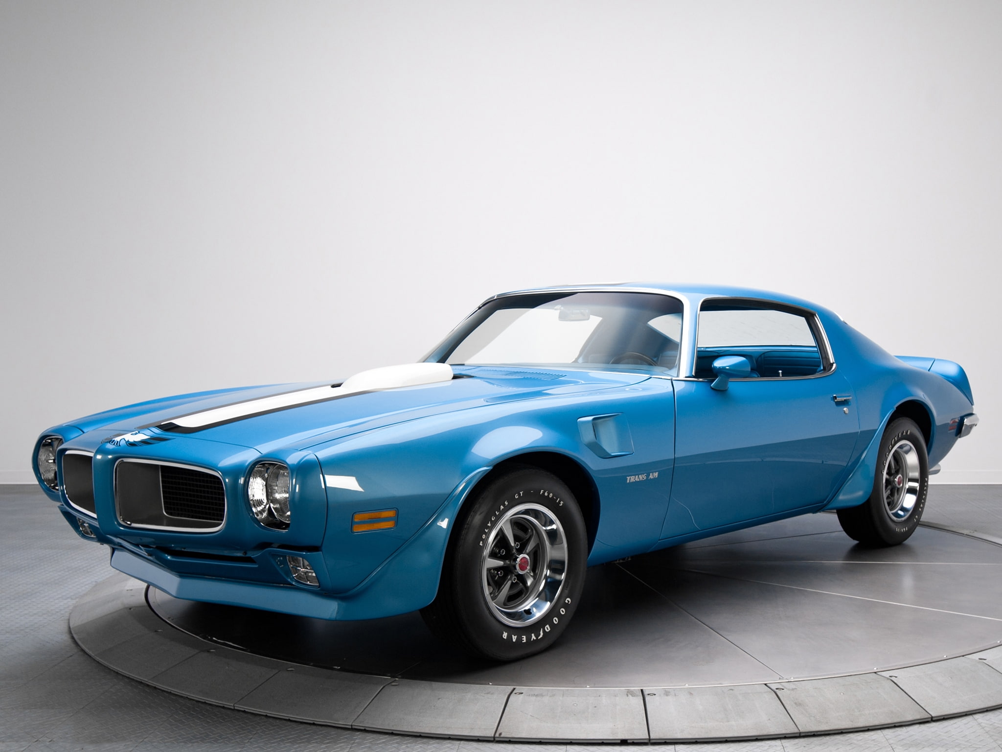 side view, 1080P, cars, chrome, collectors car, car, luxury, convertible, indoors, mode of transportation, motor vehicle, classic, copy space, blue, nostalgia, HD Wallpaper