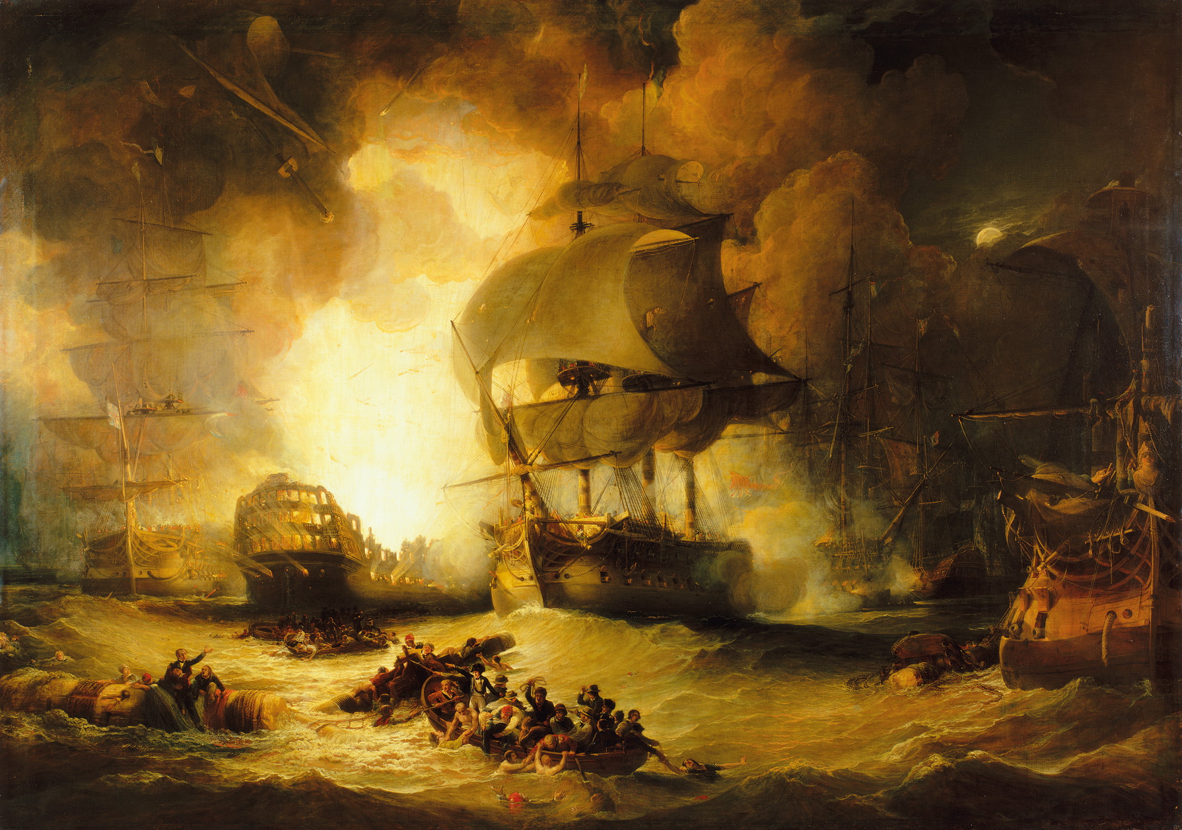 Battle of the Nile, 1080P, Royal Navy, HD Wallpaper
