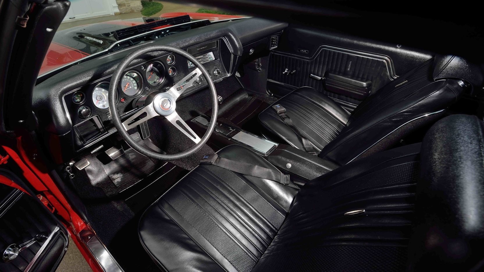 720P, 1970, convertible, chevrolet, cars, (ss), red, chevelle, HD Wallpaper