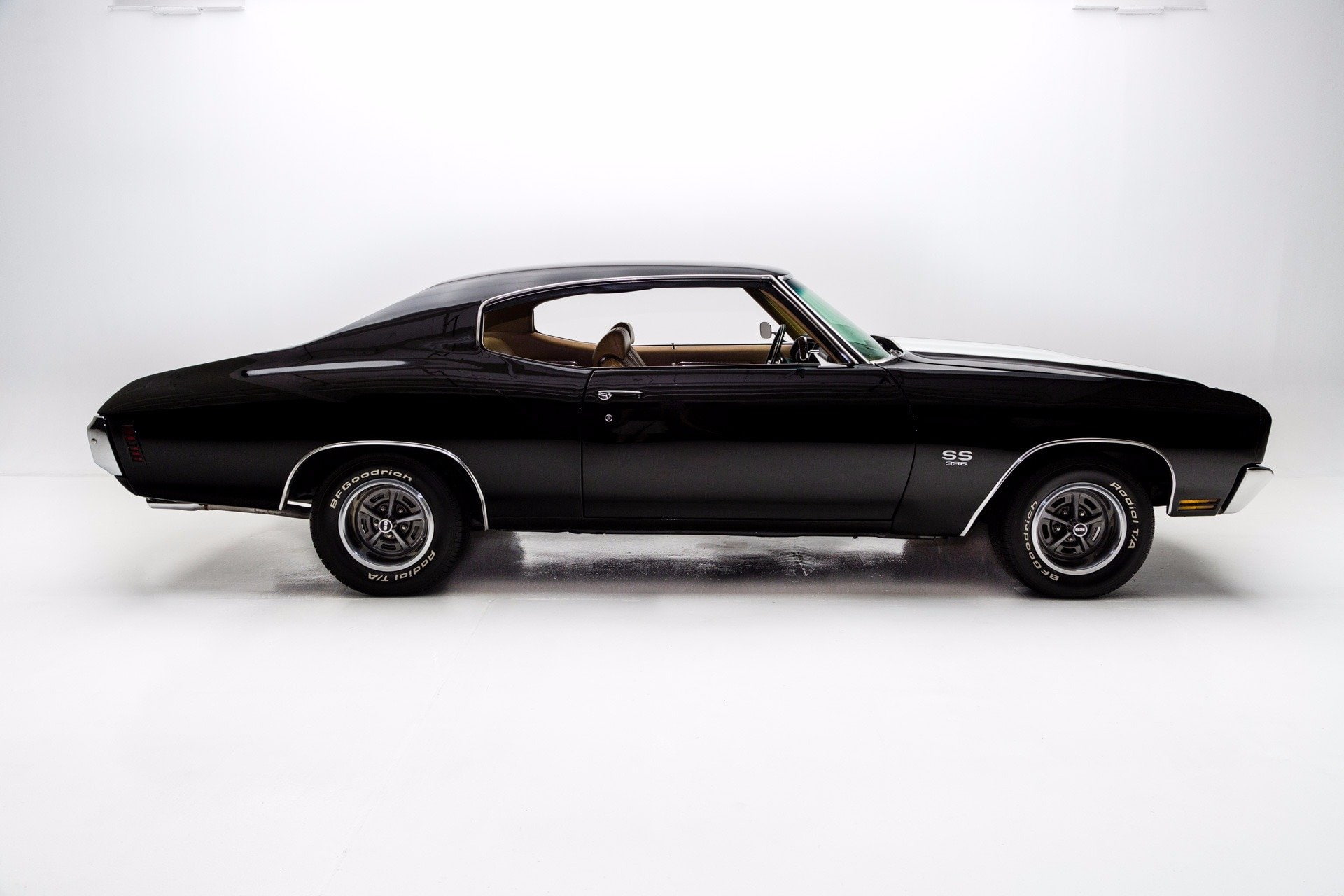 396, (ss), 1080P, chevelle, black, 1970, cars, chevrolet, HD Wallpaper