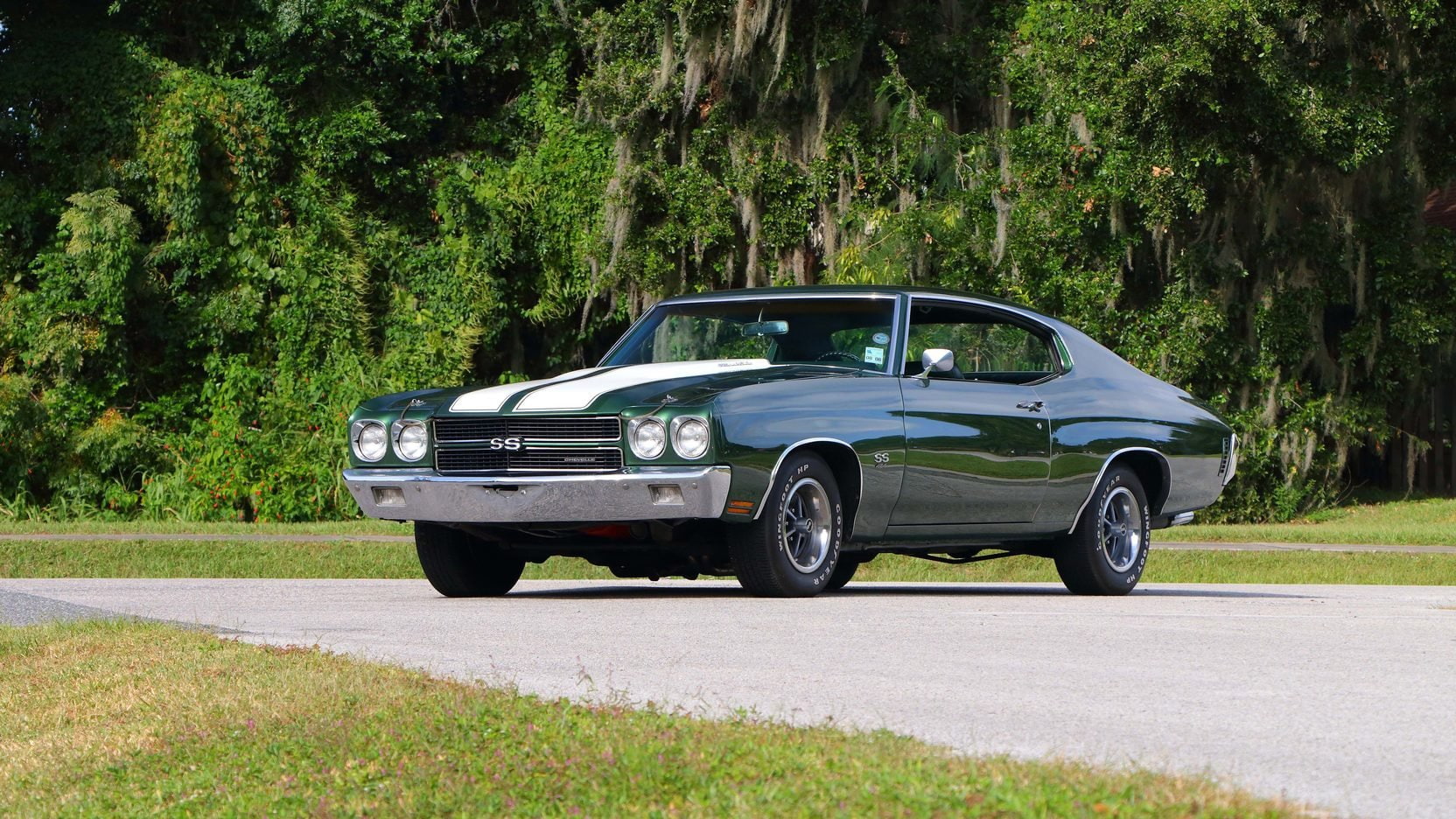 (ss), chevelle, green, cars, chevrolet, 1970, 720P, HD Wallpaper