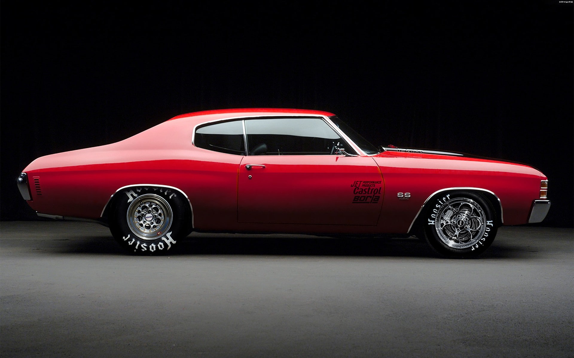 art, Tuning, metal, 1080P, digital, studio shot, luxury, cars, black background, wealth, Chevrolet, deviantart, silver colored, muscle, transportation, HD Wallpaper