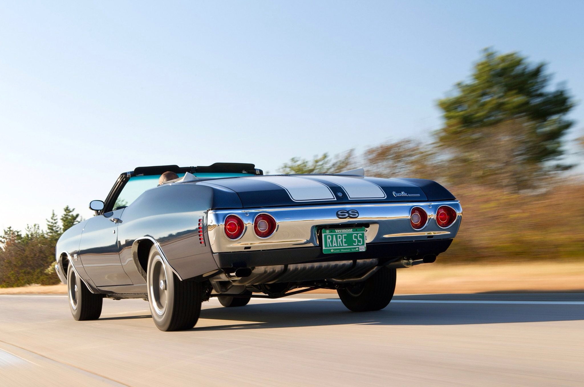 chrome, street, sport, sports Car, outdoors, chevrolet, land Vehicle, motor Vehicle, mode of Transport, wheel, clear sky, tire, sky, technology, copy space, HD Wallpaper