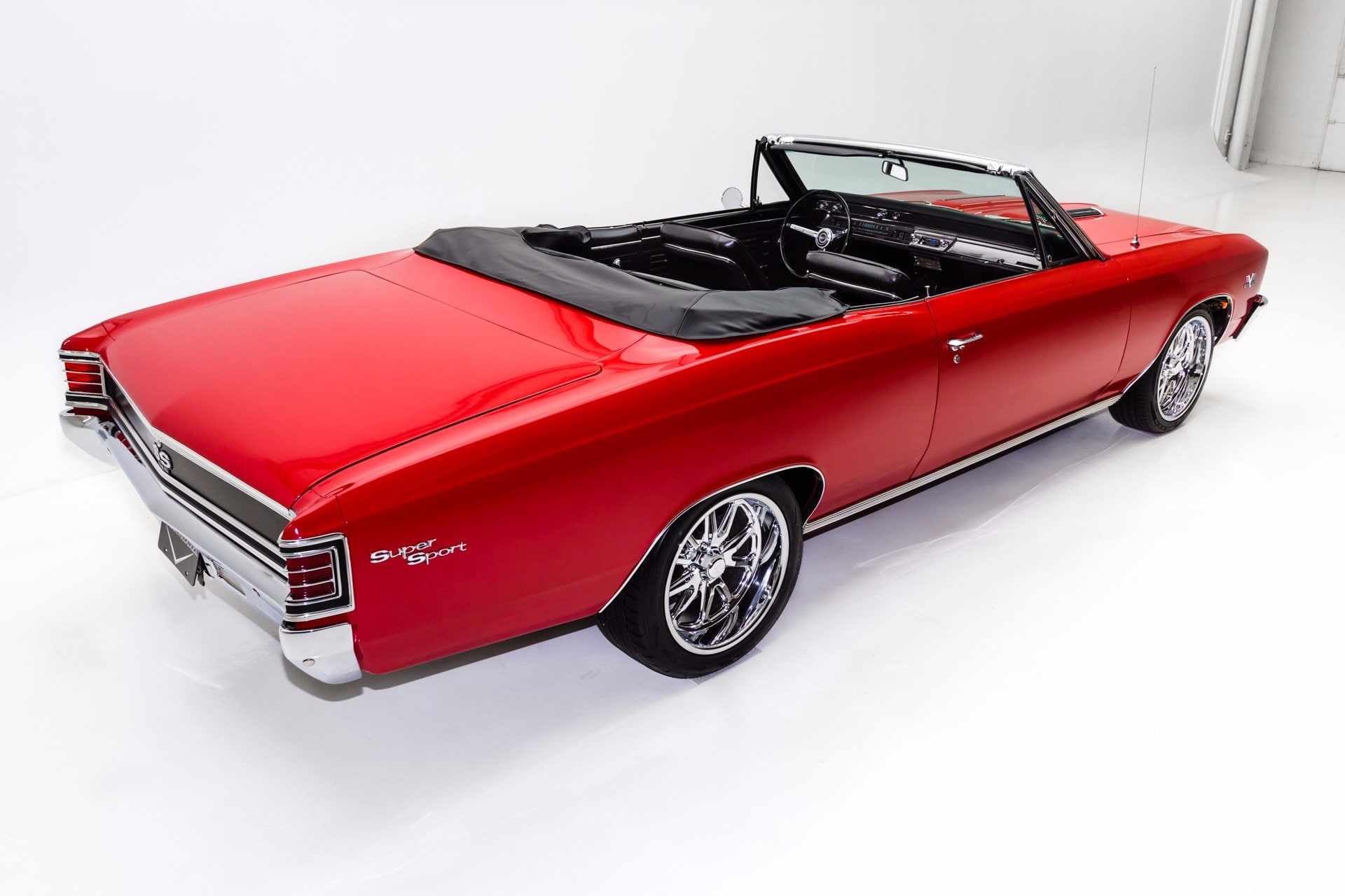 chevrolet, convertible, 396, 1080P, (ss), chevelle, 1967, cars, red, HD Wallpaper