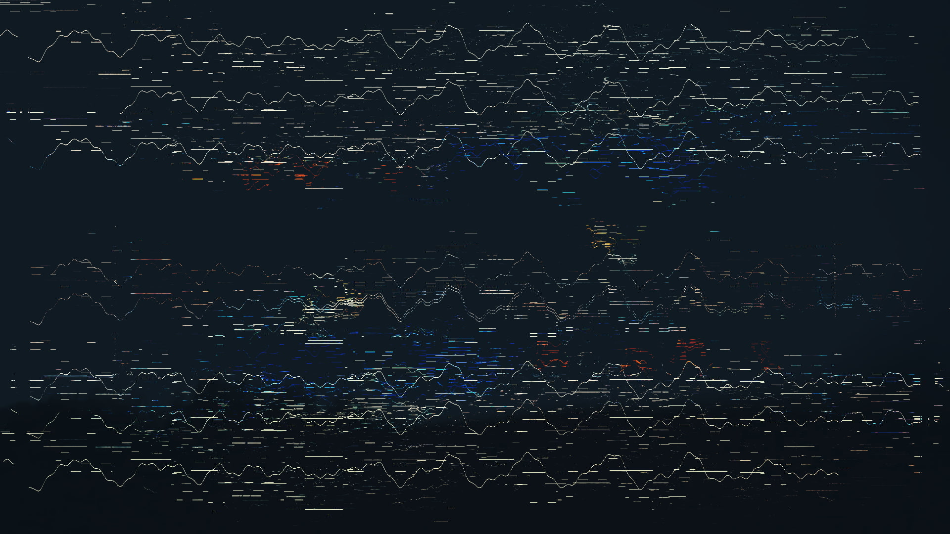aerial view, backgrounds, digital composite, 1080P, skyscraper, building exterior, pattern, illuminated, architecture, glitch art, transportation, building, HD Wallpaper