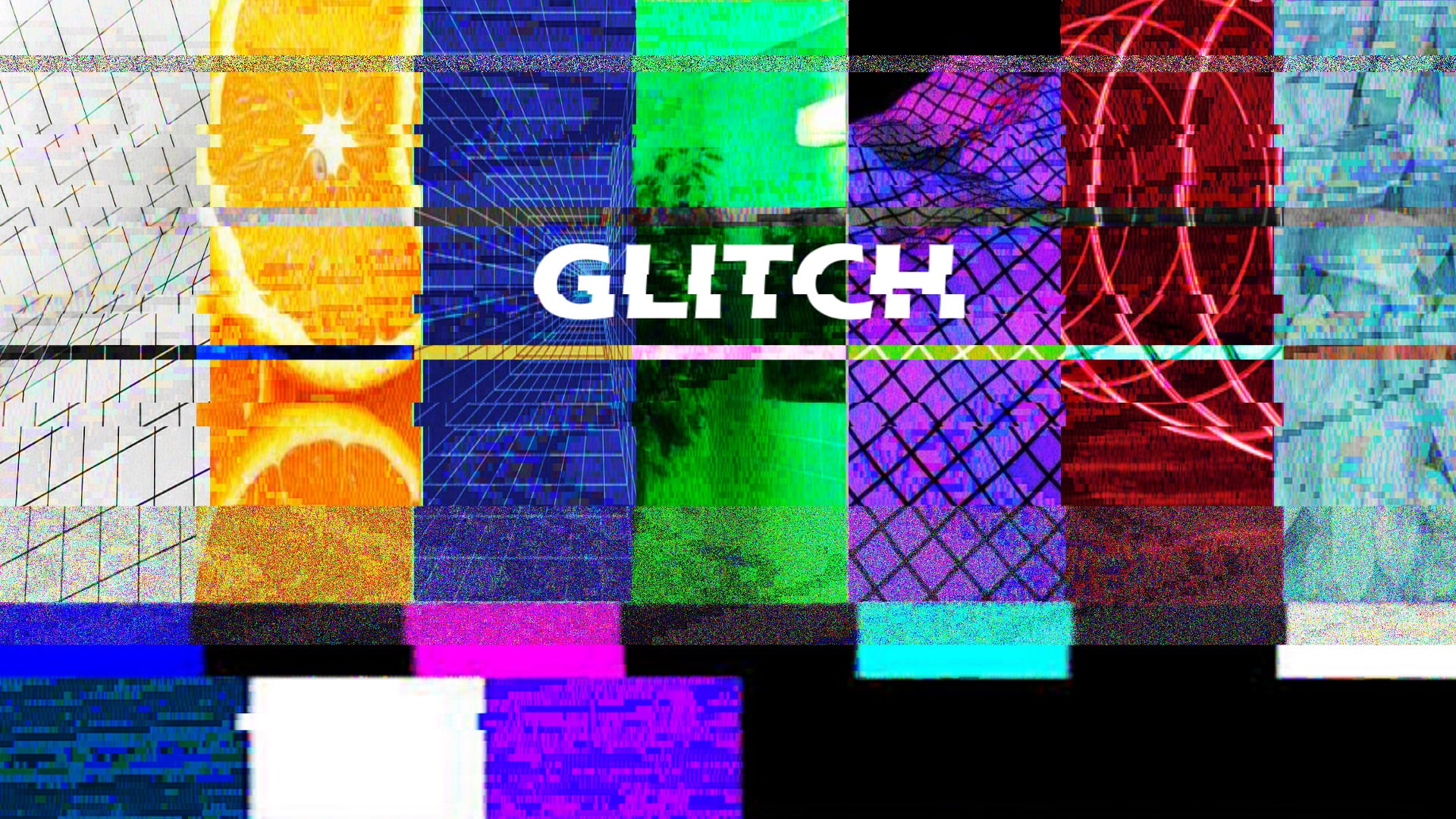vaporwave, colorful, glitch art, 1080P, HD Wallpaper