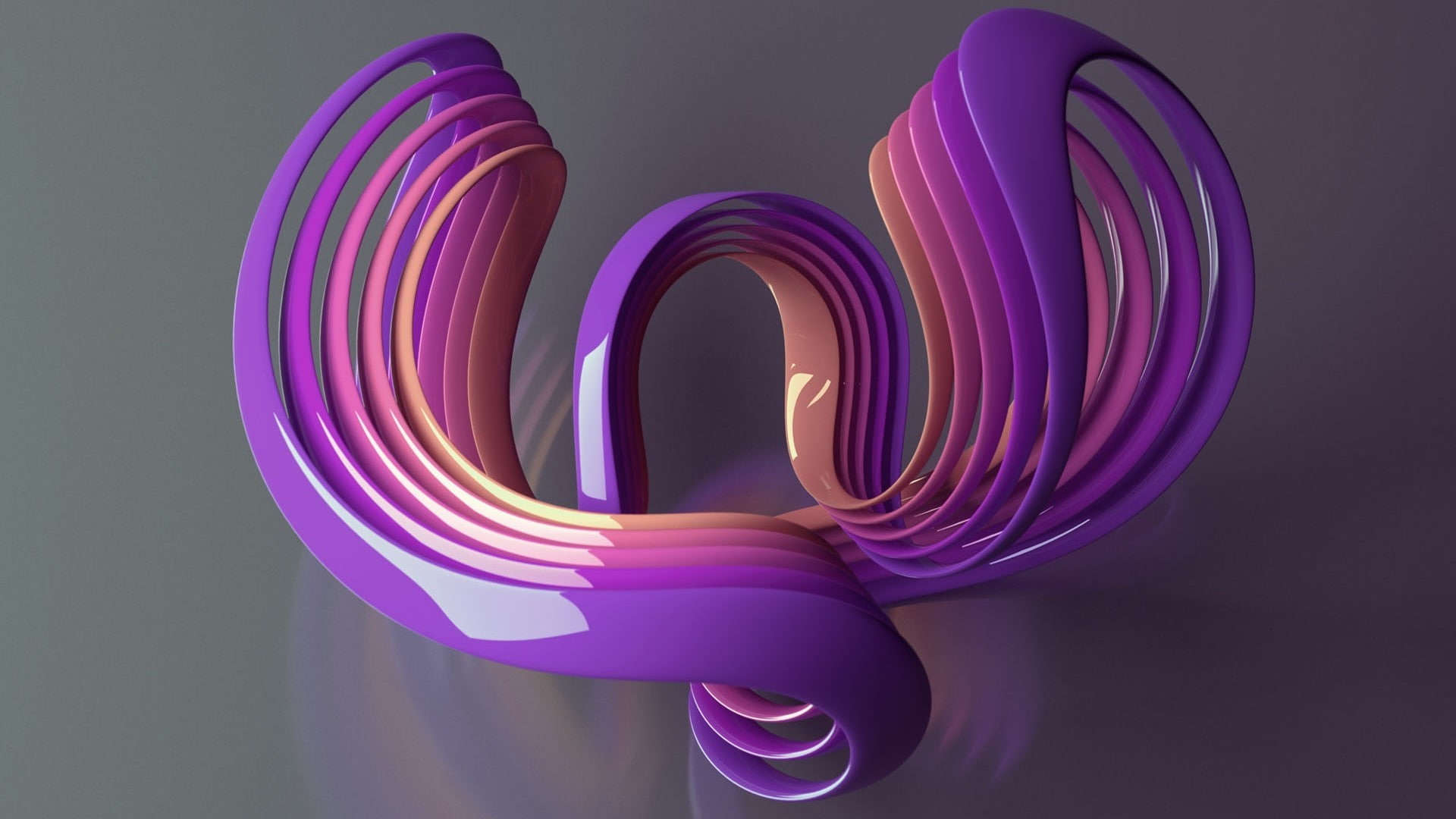 illuminated, pink color, creativity, love, glowing, abstract adobe photoshop, abstract, connection, still life, shape, colored background, plastic, spiral, HD Wallpaper