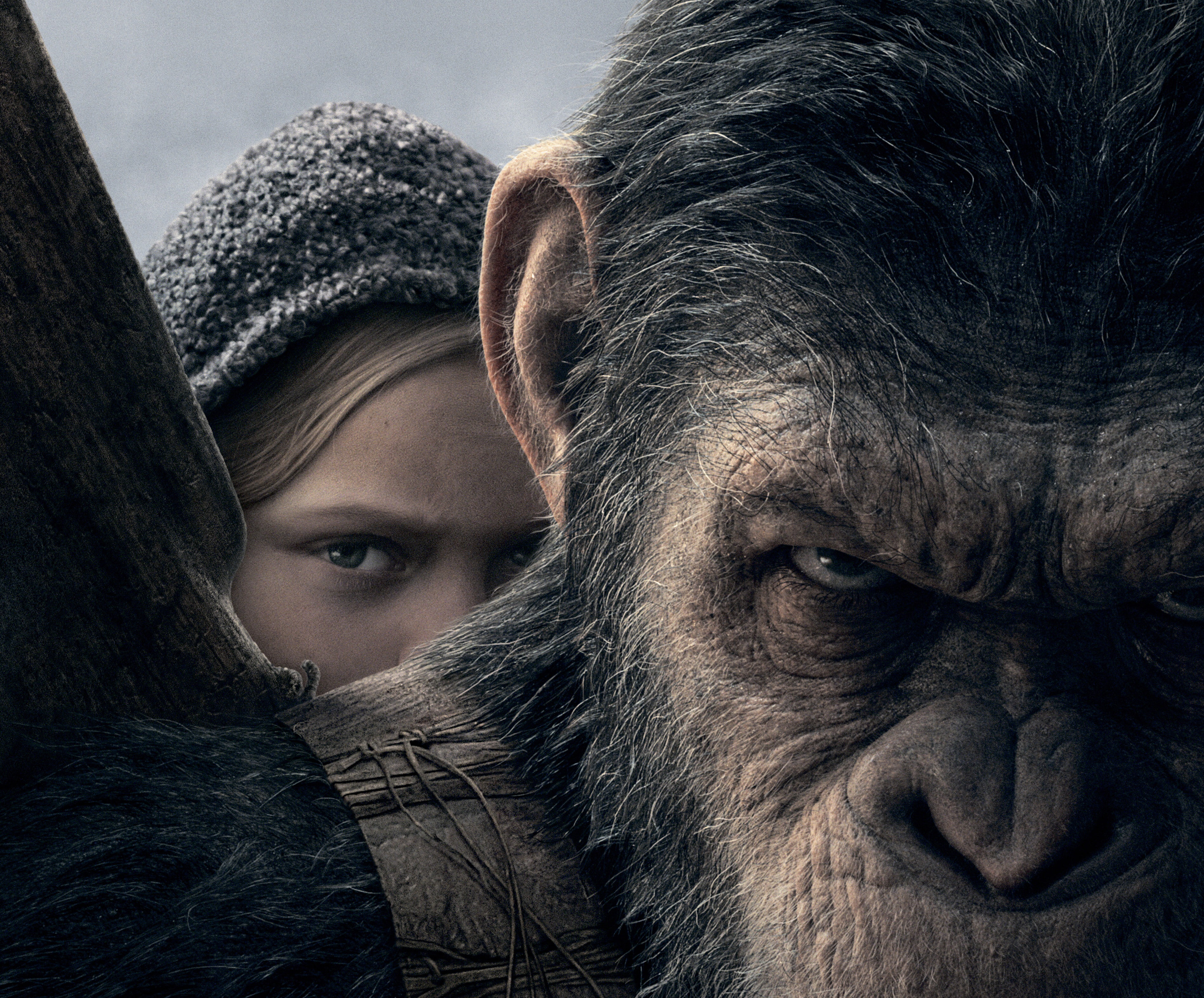 d, War for the Planet of the Apes, Caesar, 4K, planet, 2017, apes, Amiah Miller, 2K, HD Wallpaper