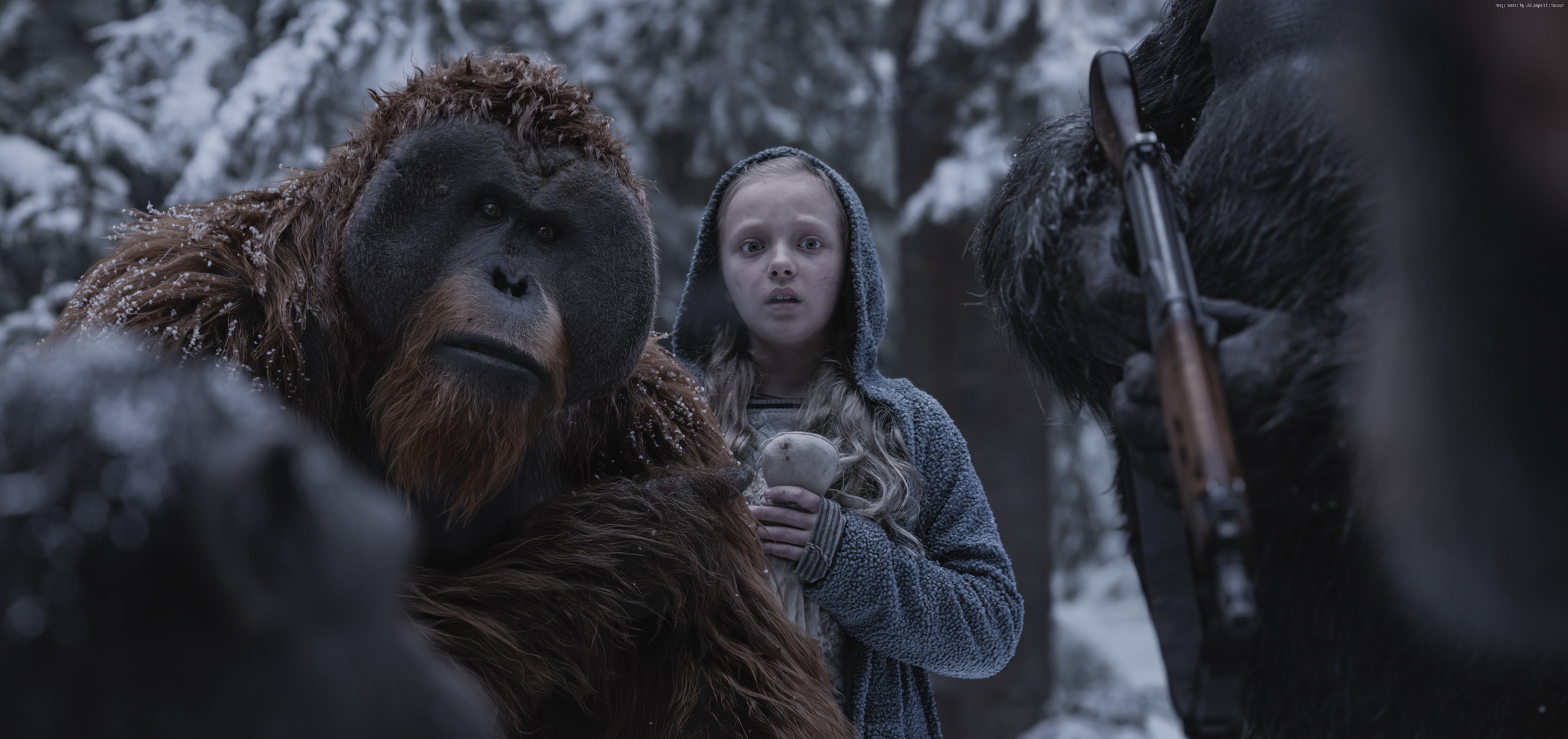 5K, War for the Planet of the Apes, 5K, Amiah Miller, HD Wallpaper