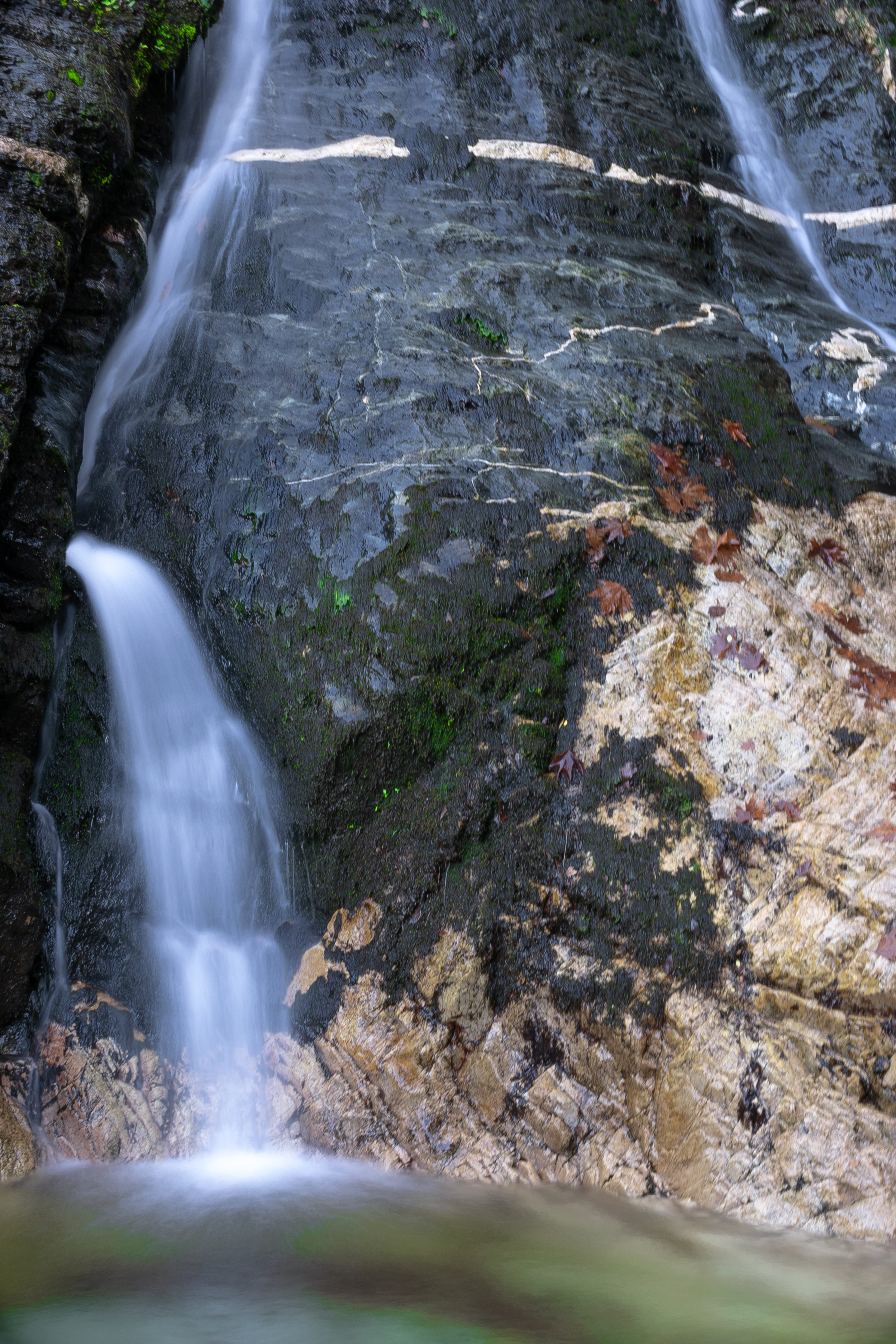 falling water, flowing, rock, blurred motion, no people, solid, nature, beauty in nature, environment, water, rock - object, long exposure, power in nature, Phone HD Wallpaper
