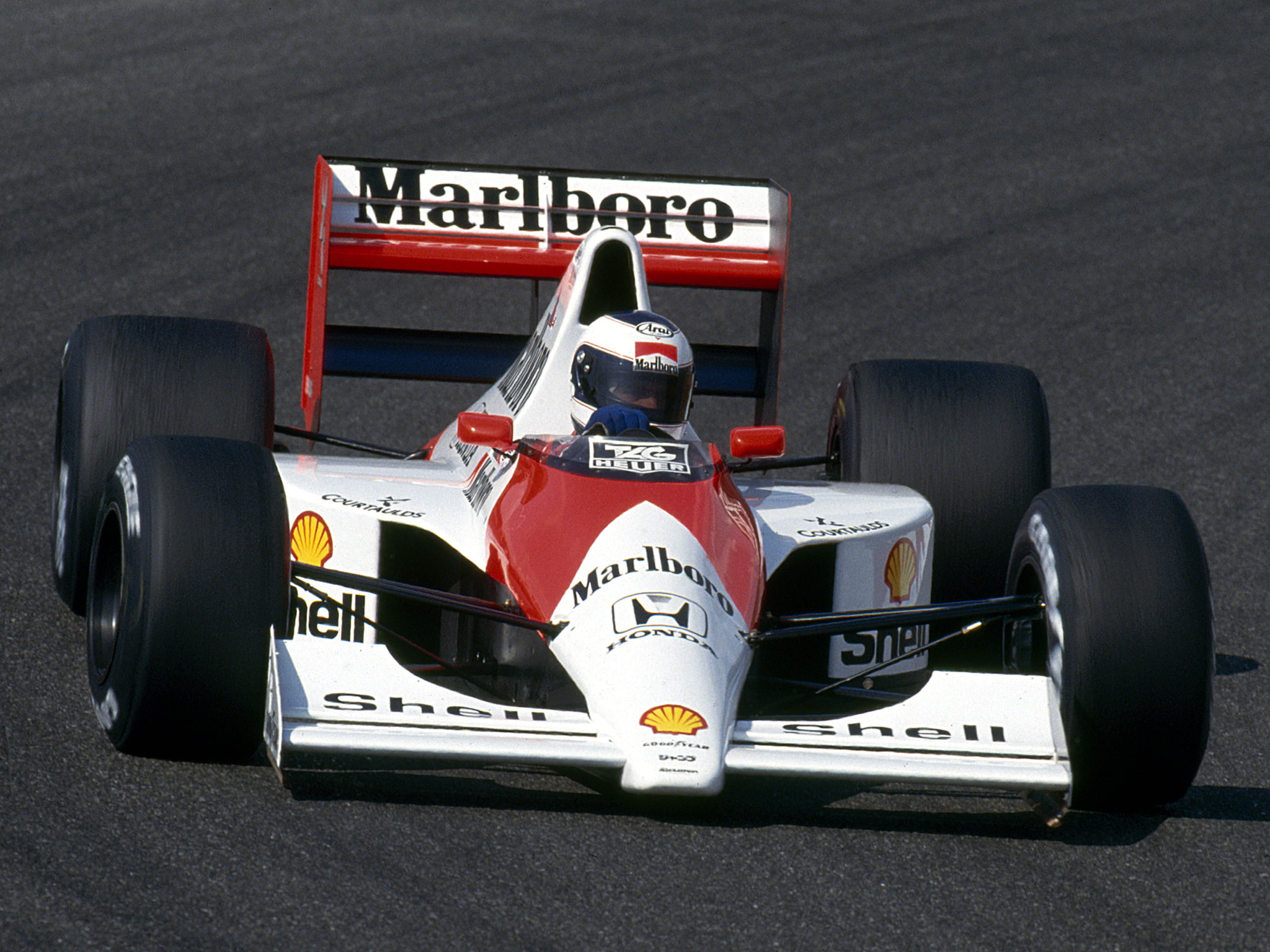 honda, racing, formula, race, 1990, 1080P, mclaren, f 1, mp4 5b, HD Wallpaper
