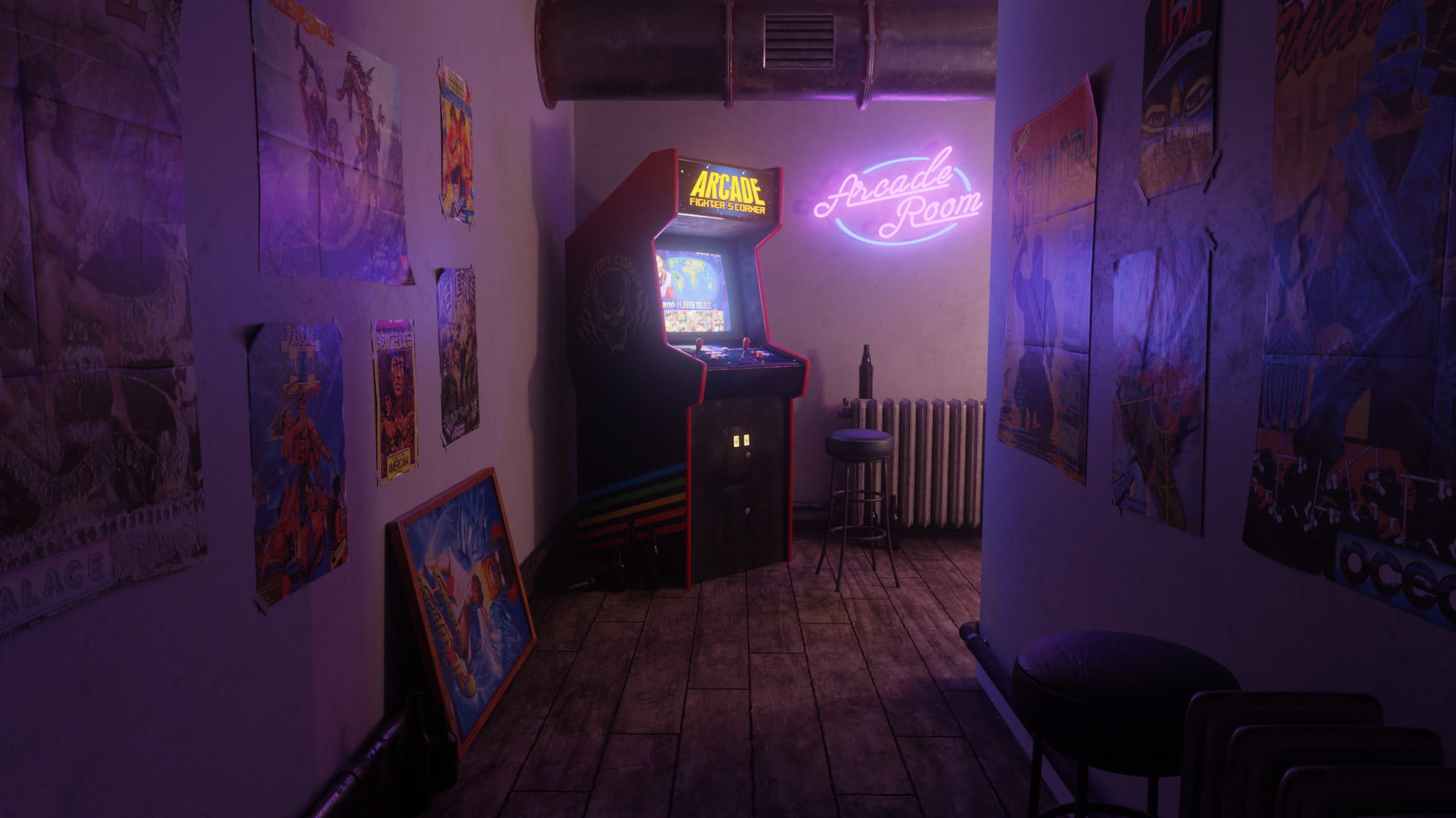 video games, arcade, 1990s, 1980s, 1080P, digital, HD Wallpaper