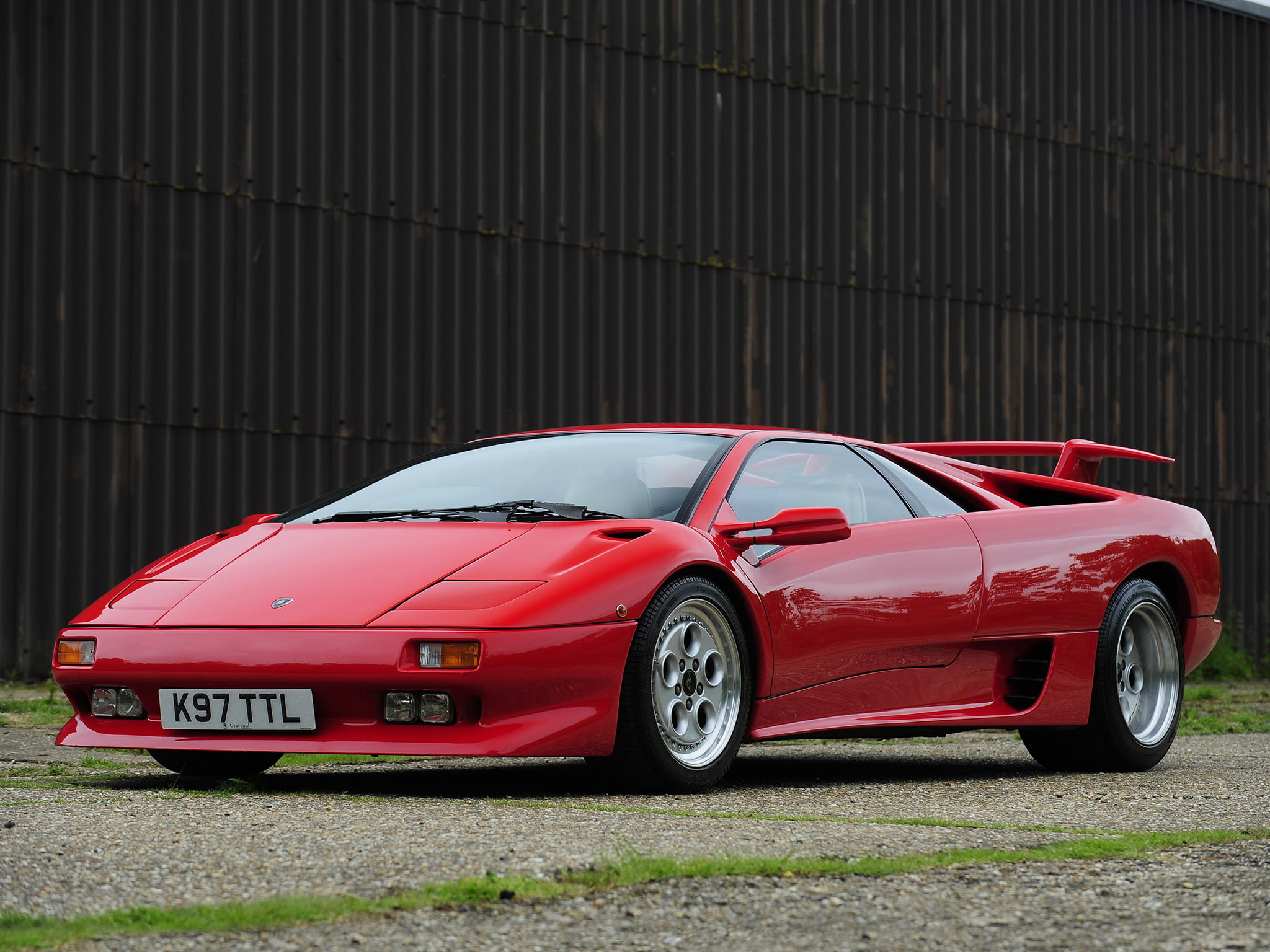 uk spec, supercar, 1990, diablo, lamborghini, 1080P, supercars, HD Wallpaper