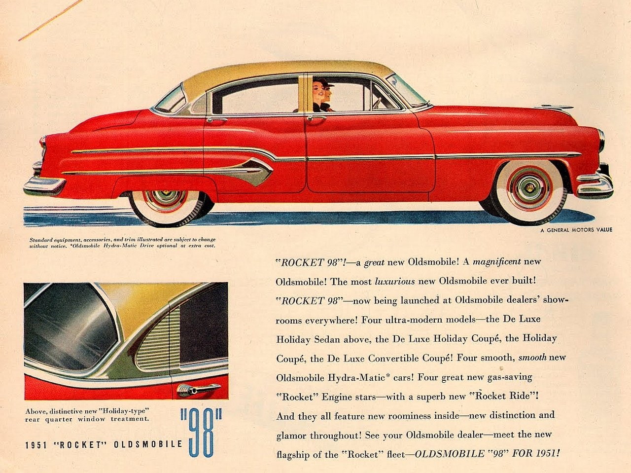 1951 Oldsmobile 98, 720P, Oldsmobile, HD Wallpaper