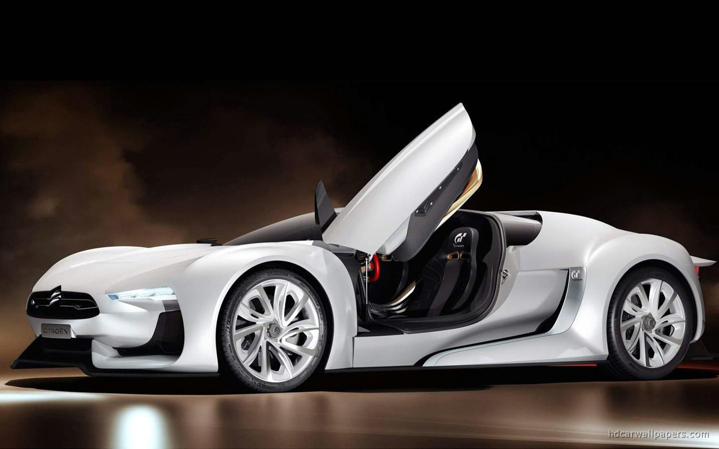 concept, sports, supercar, 720P, cars, white, citroen, car, HD Wallpaper