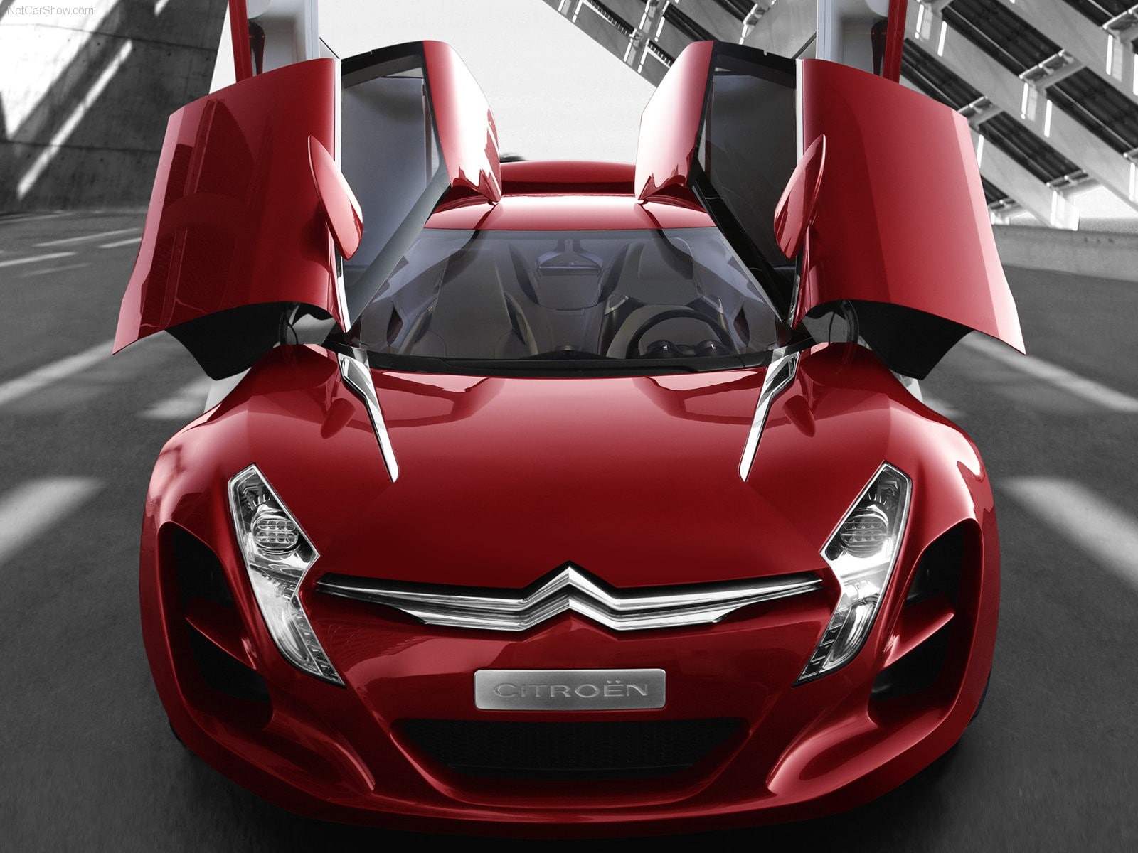 car, 720P, red, concept, metisse, c, citroen, HD Wallpaper