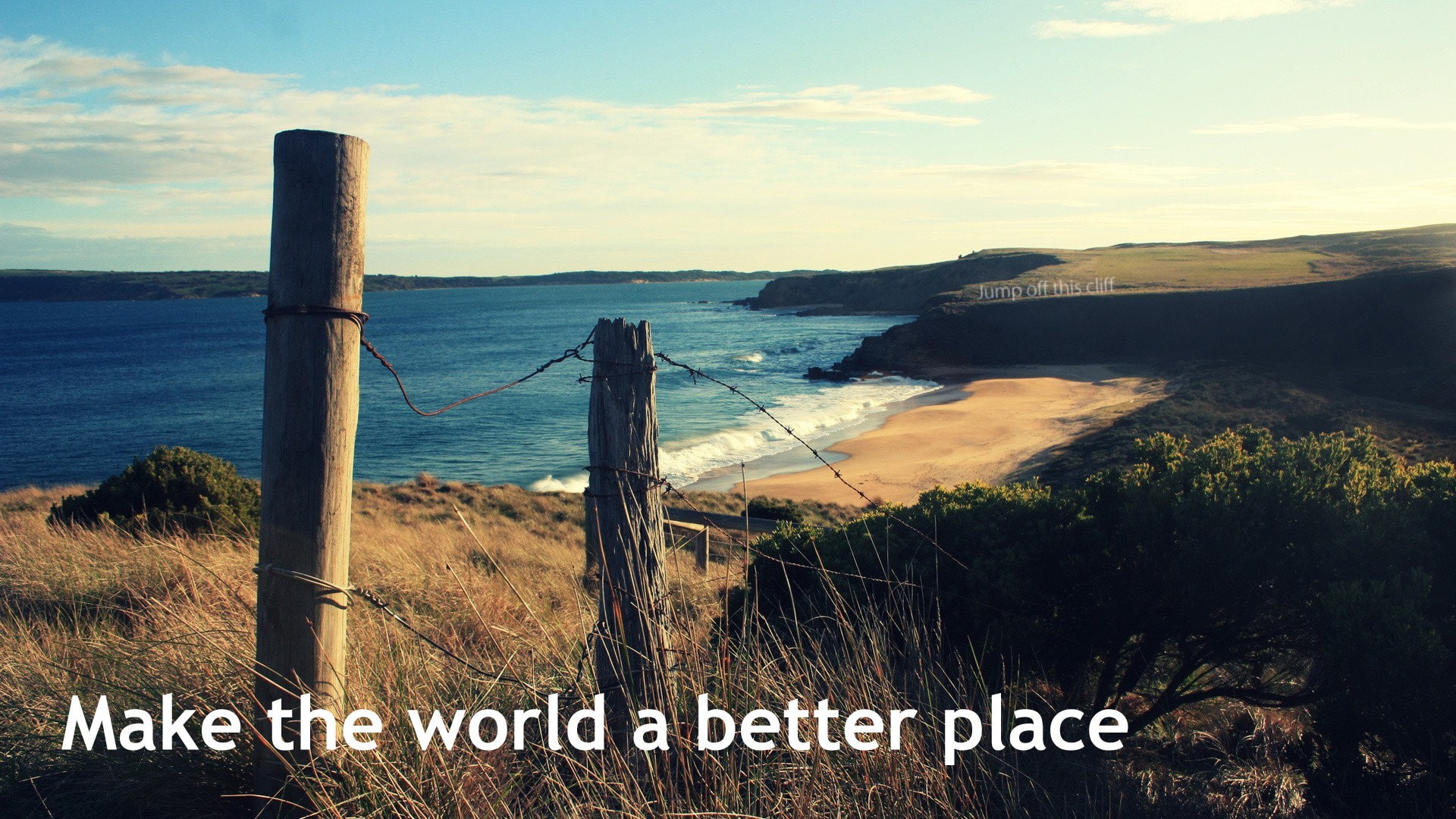 quote, landscape, fuckscape, 1080P, HD Wallpaper