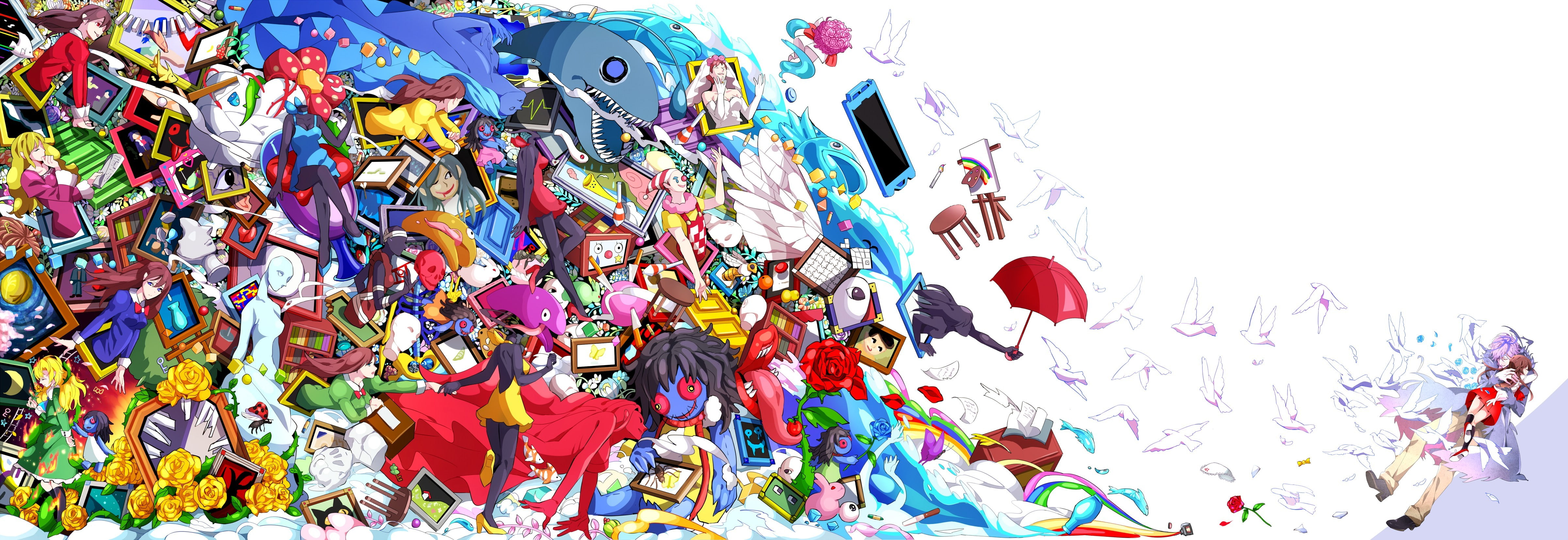 anime, 4K, IB (game), Gary (IB), Mary (IB), HD Wallpaper