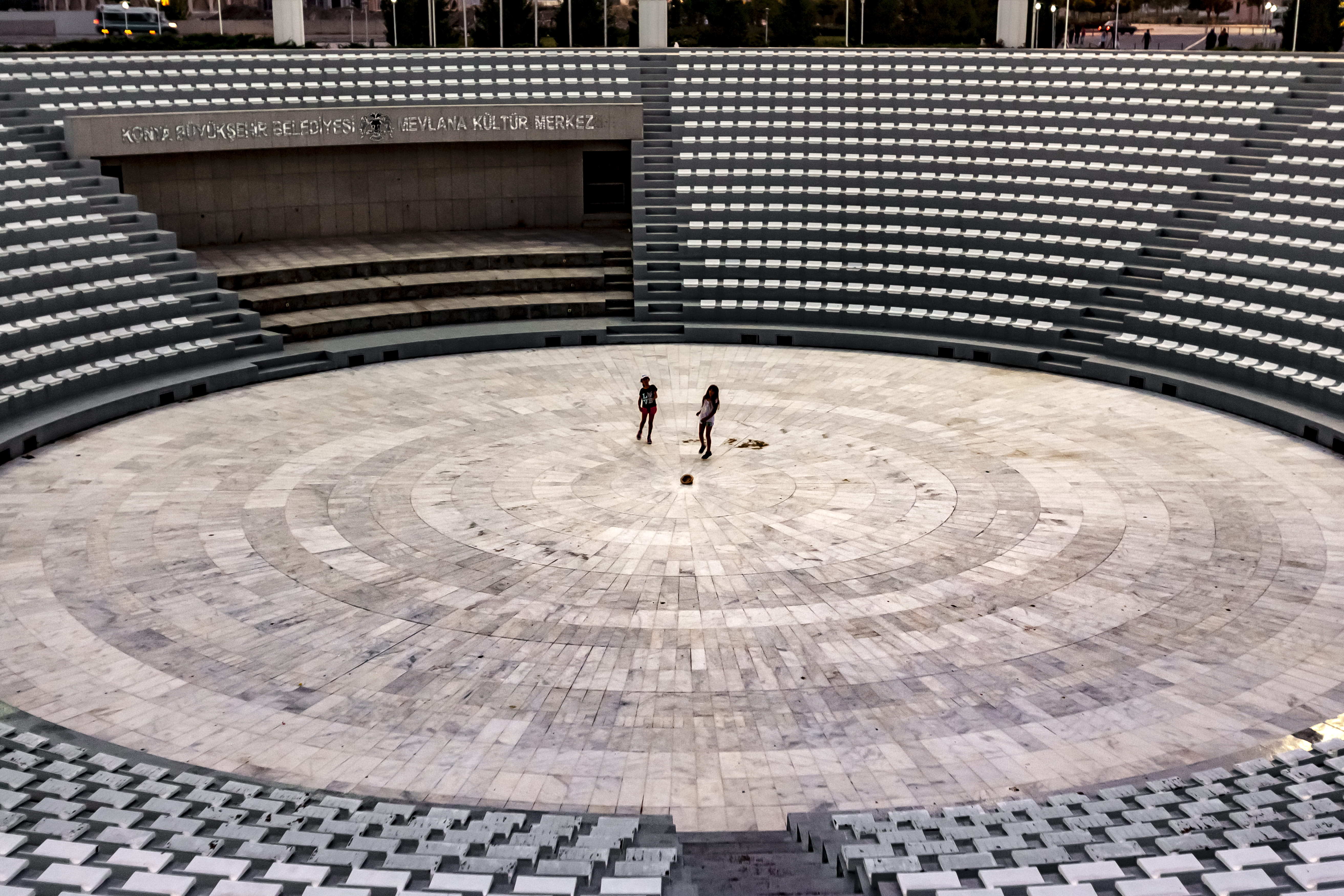 amphitheatre, travel, hulki okan tabak, full length, girls, act, person, performance, real people, people, arena, konya culture center, flooring, leisure activity, HD Wallpaper