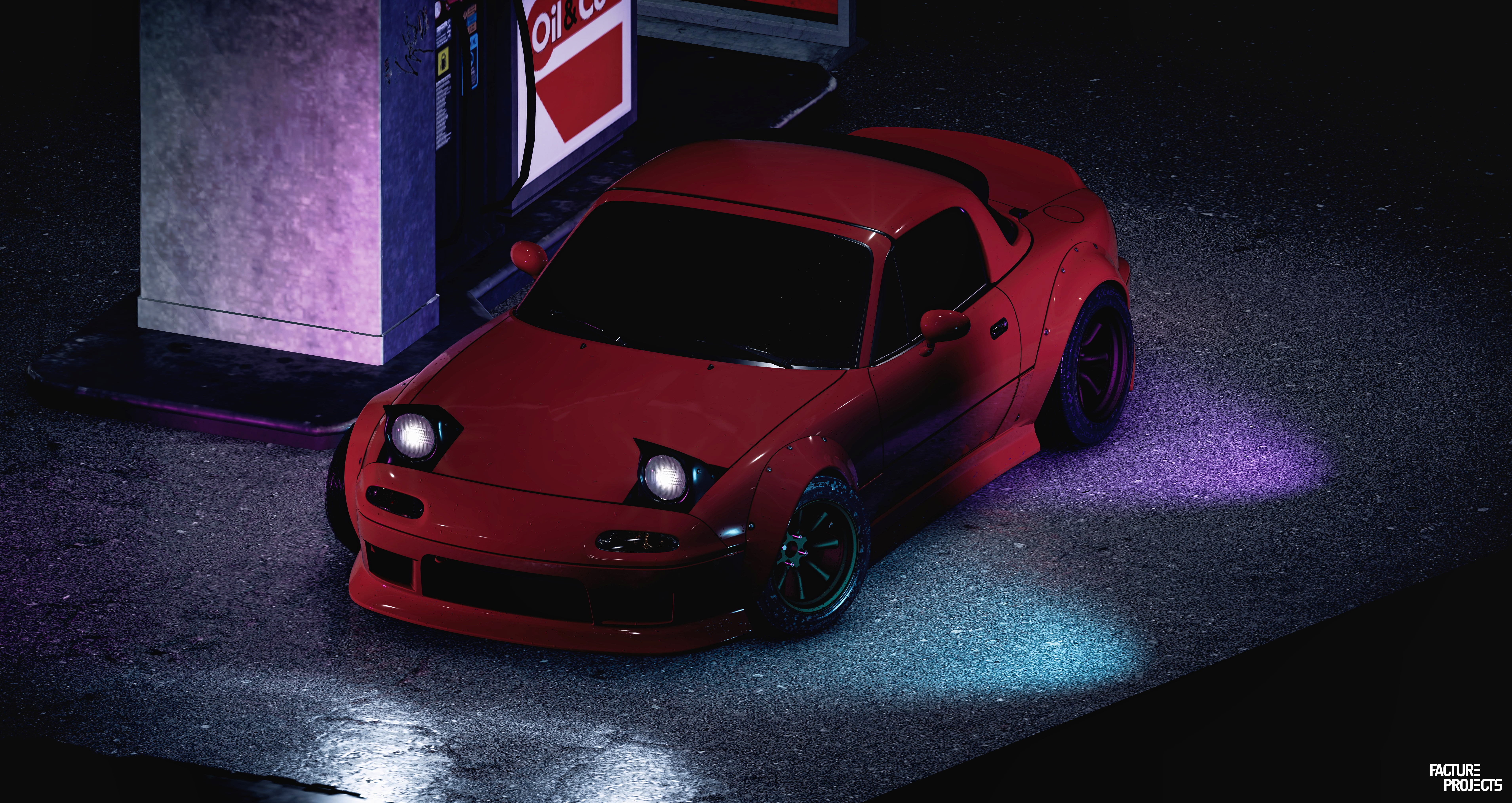 5K, red, Need for Speed, Mazda, Mazda MX-5, NFS 2015, red cars, HD Wallpaper