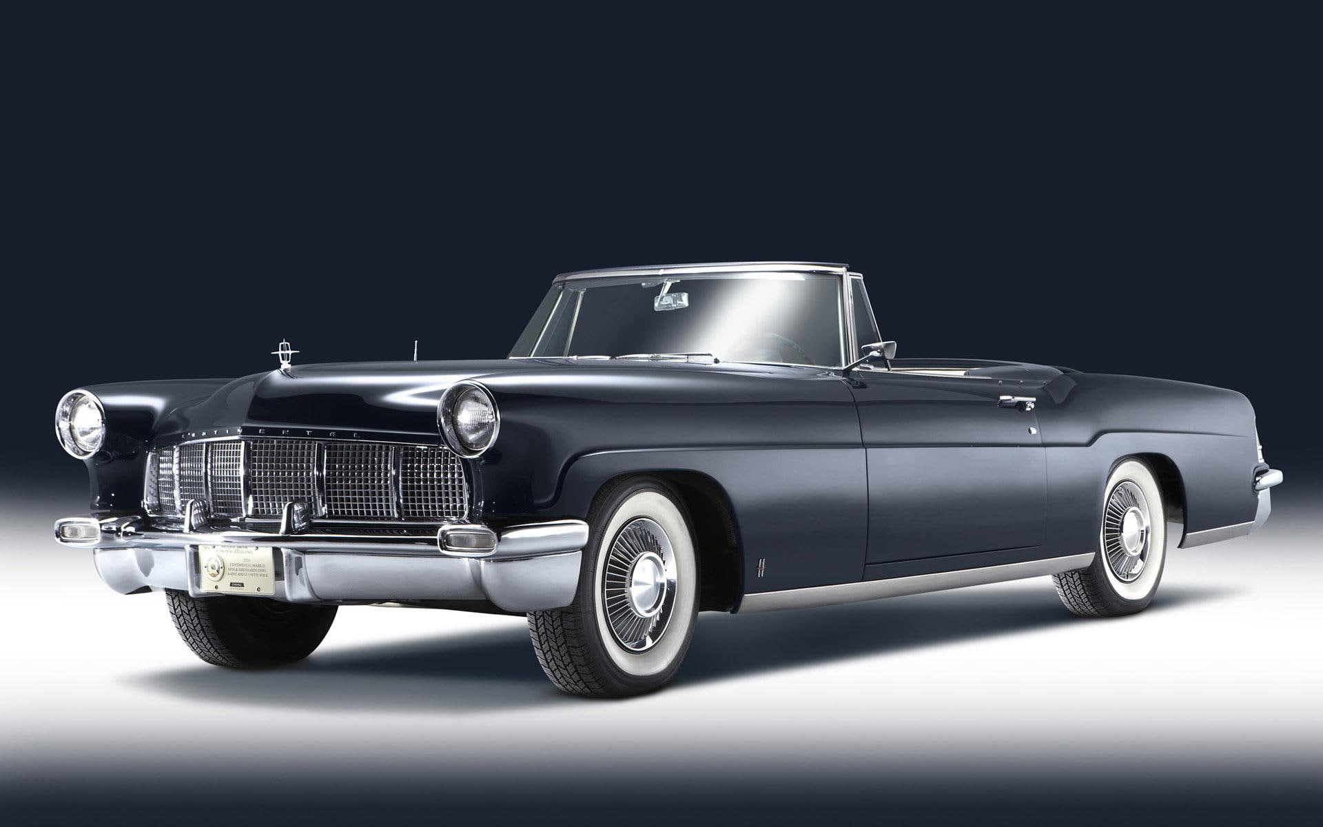 lincoln, ii, continental, black, 1080P, 1920x1200, classic, cars, lincoln continental, mark, car, HD Wallpaper