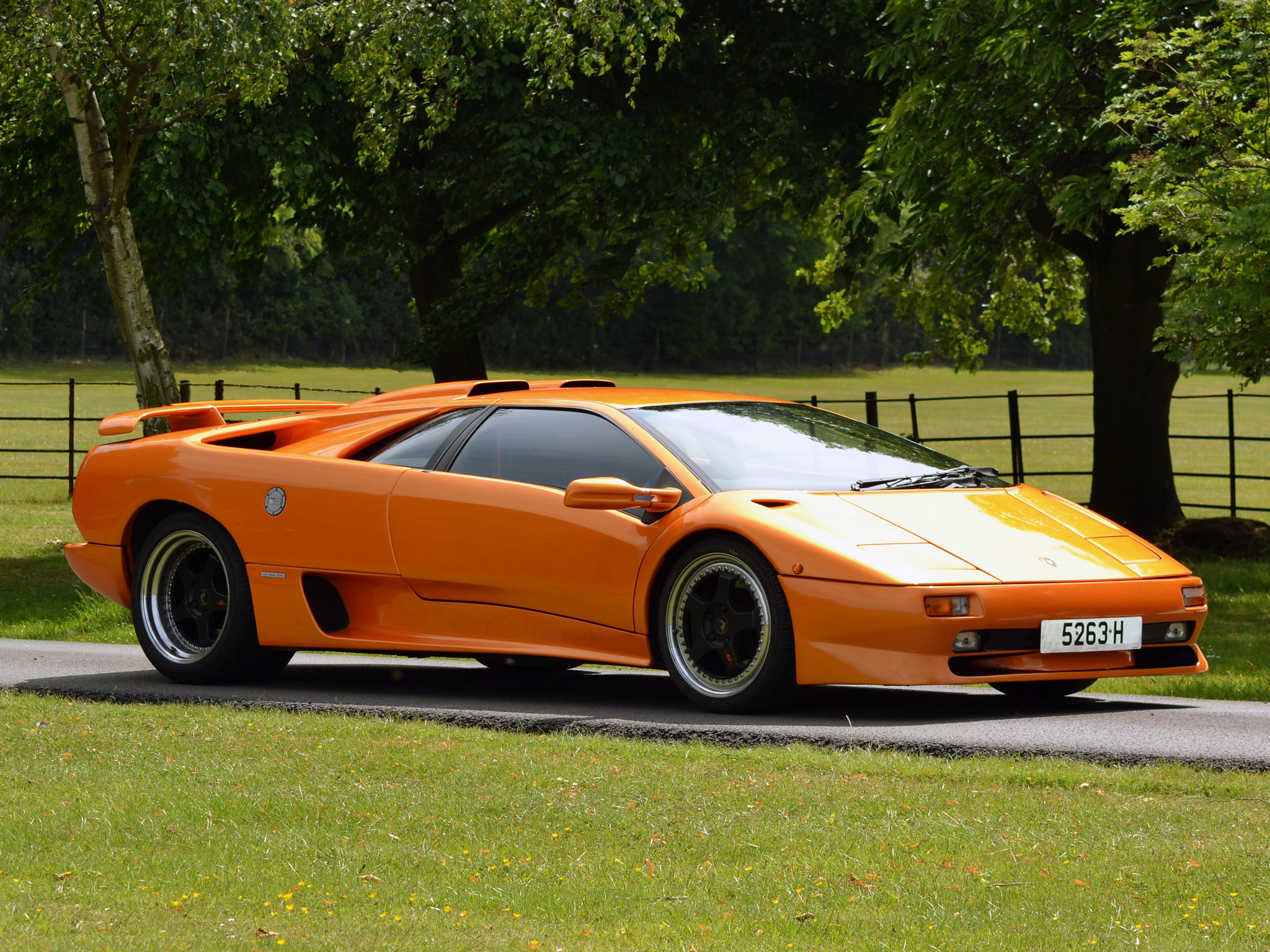 1995, diablo, 1080P, supercars, lamborghini, supercar, diablo sv, HD Wallpaper